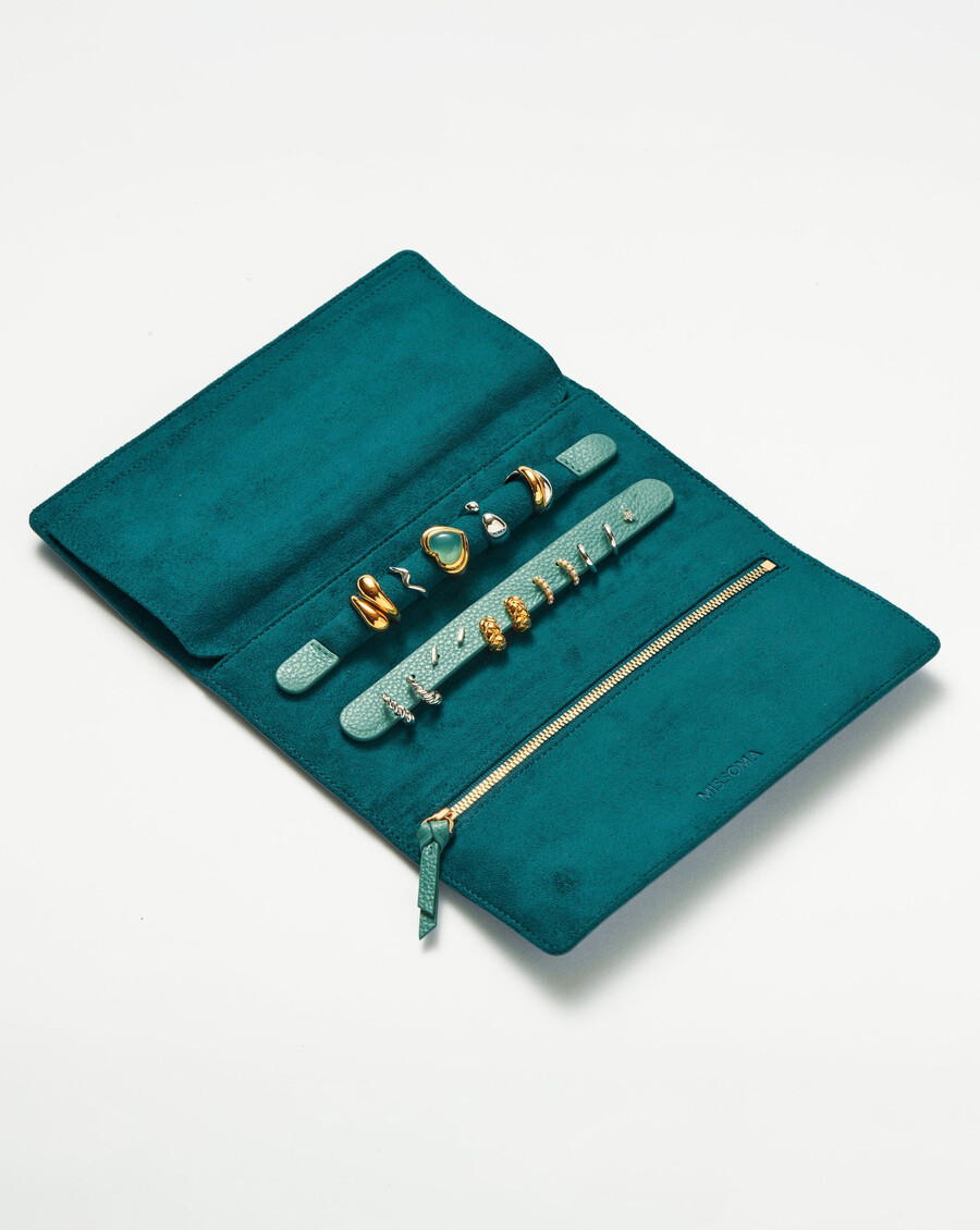 Étui à bijoux en cuir