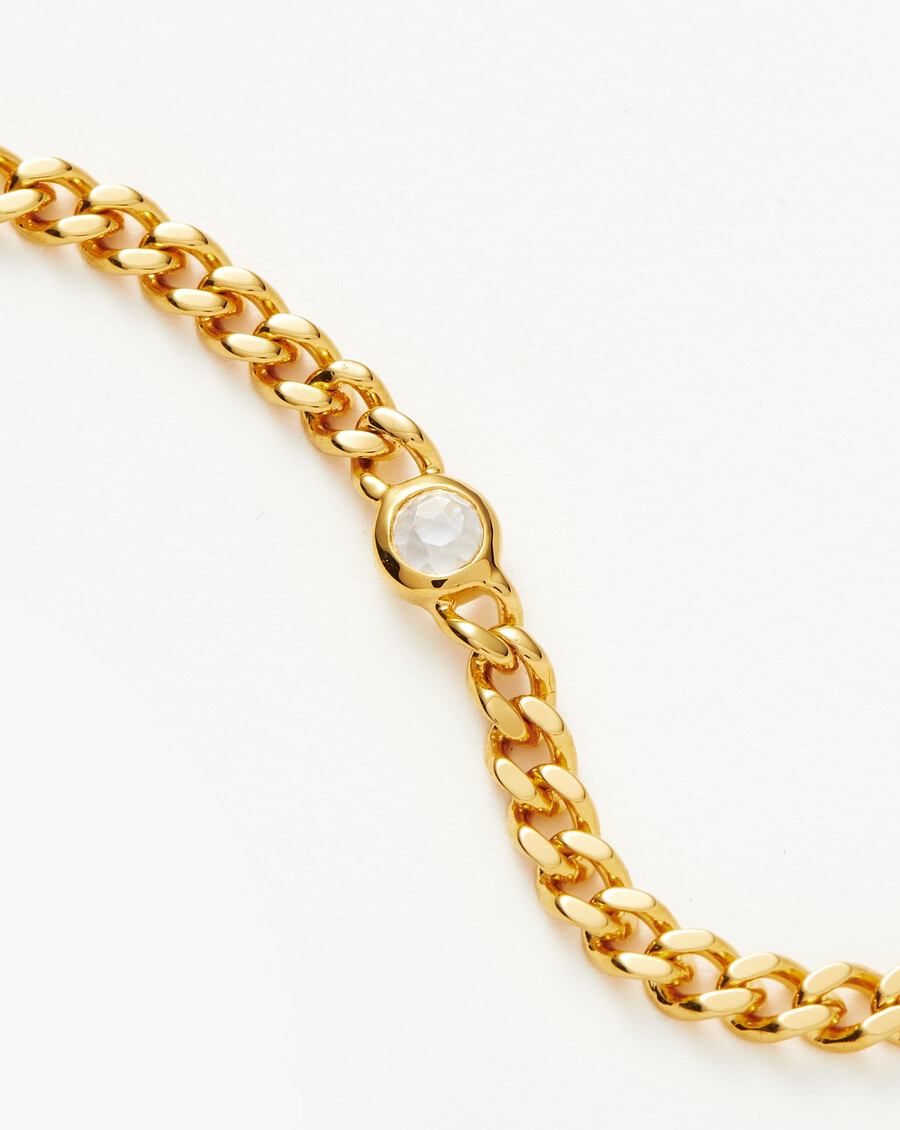 bracelet à maillons avec pierre de naissance davril