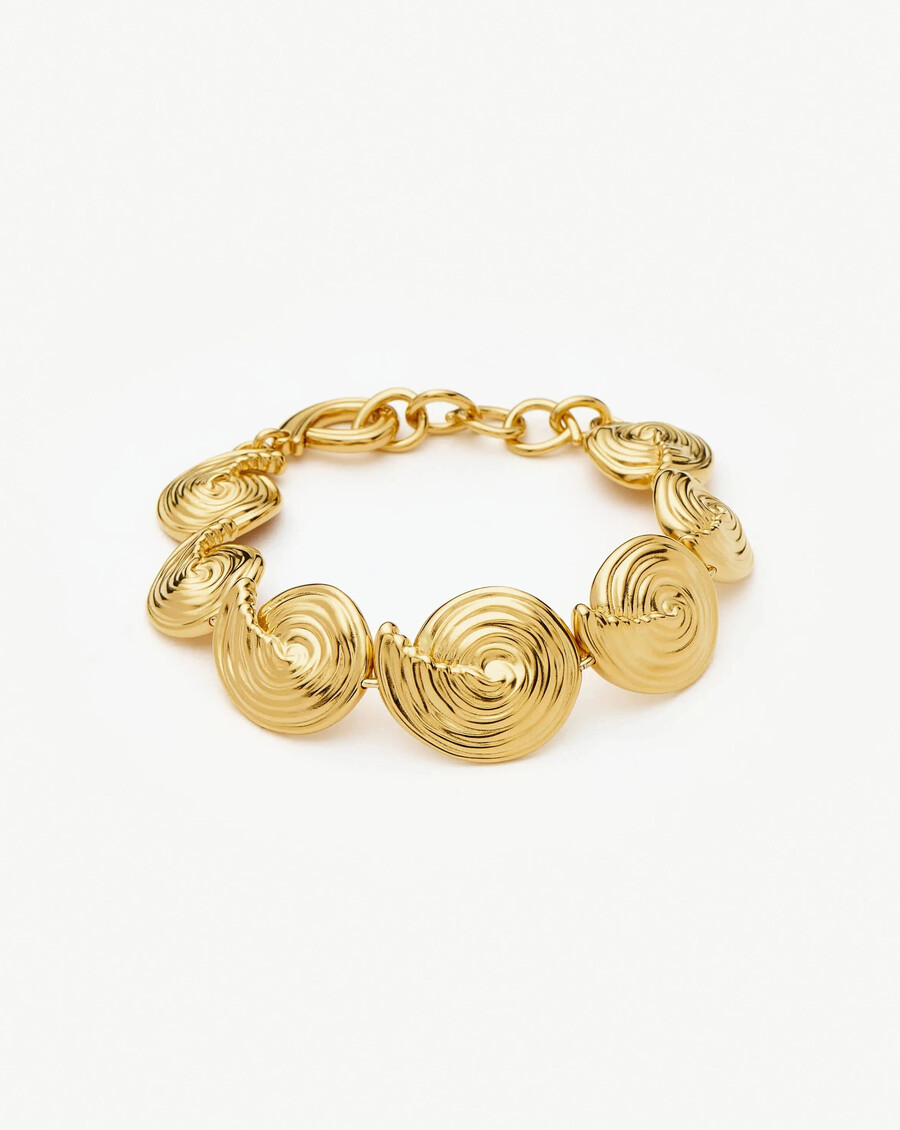 bracelet chaîne spirale - or