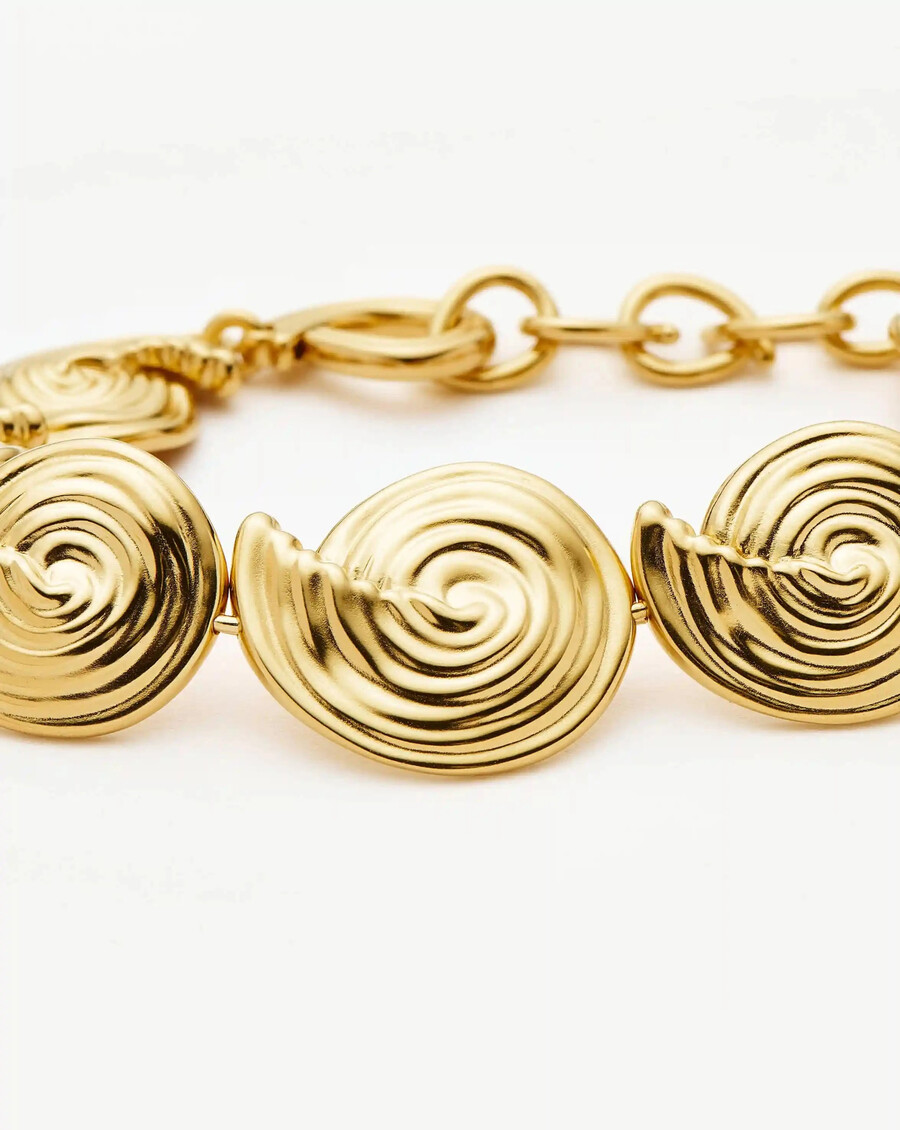 bracelet chaîne spirale - or