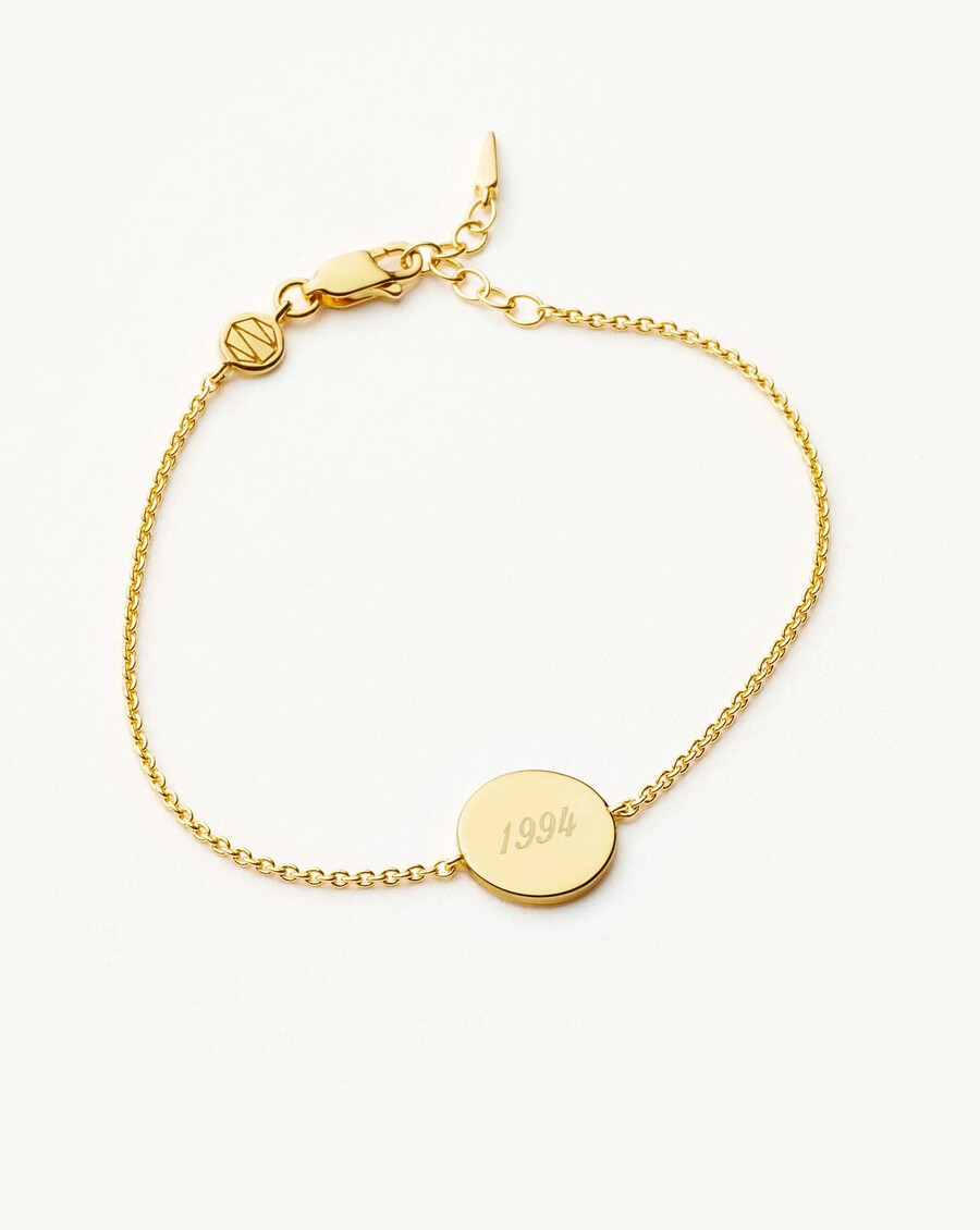 bracelet rond à graver - or