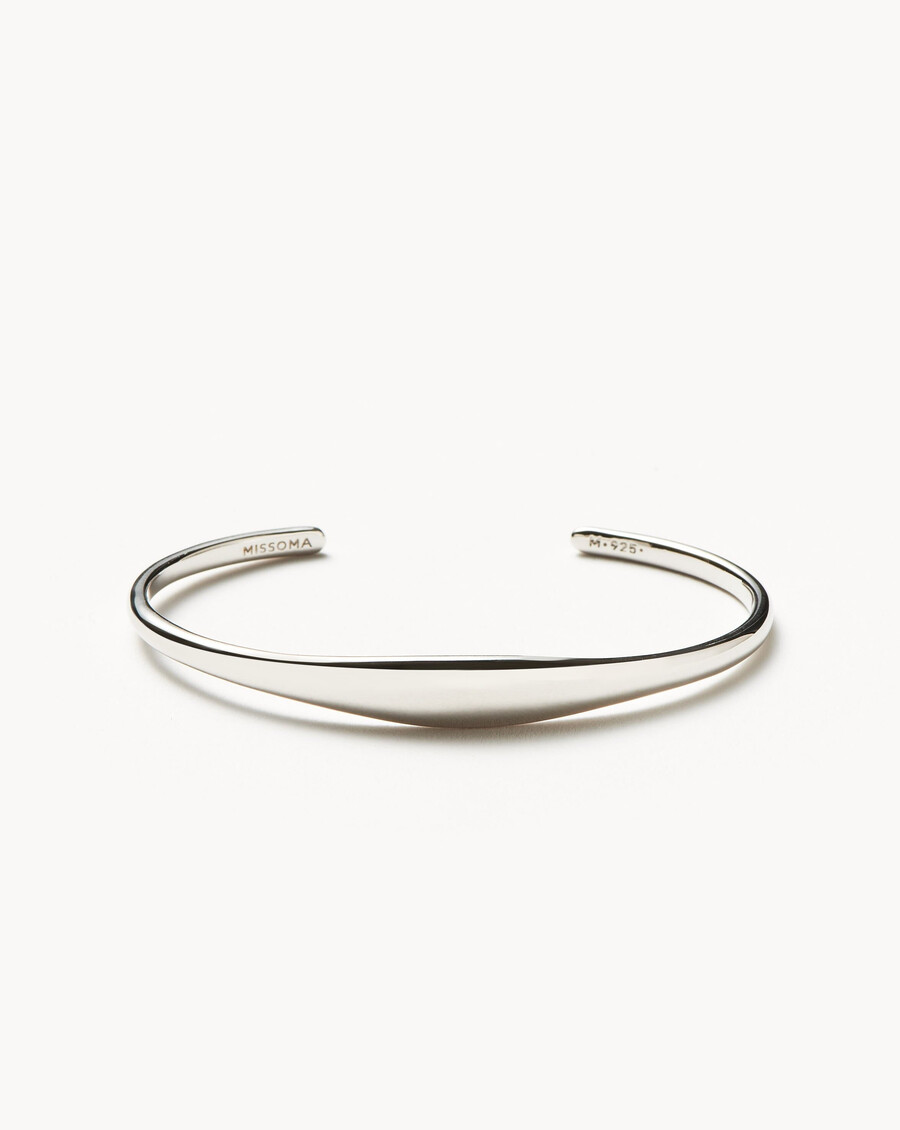 bracelet manchette classique - argent sterling