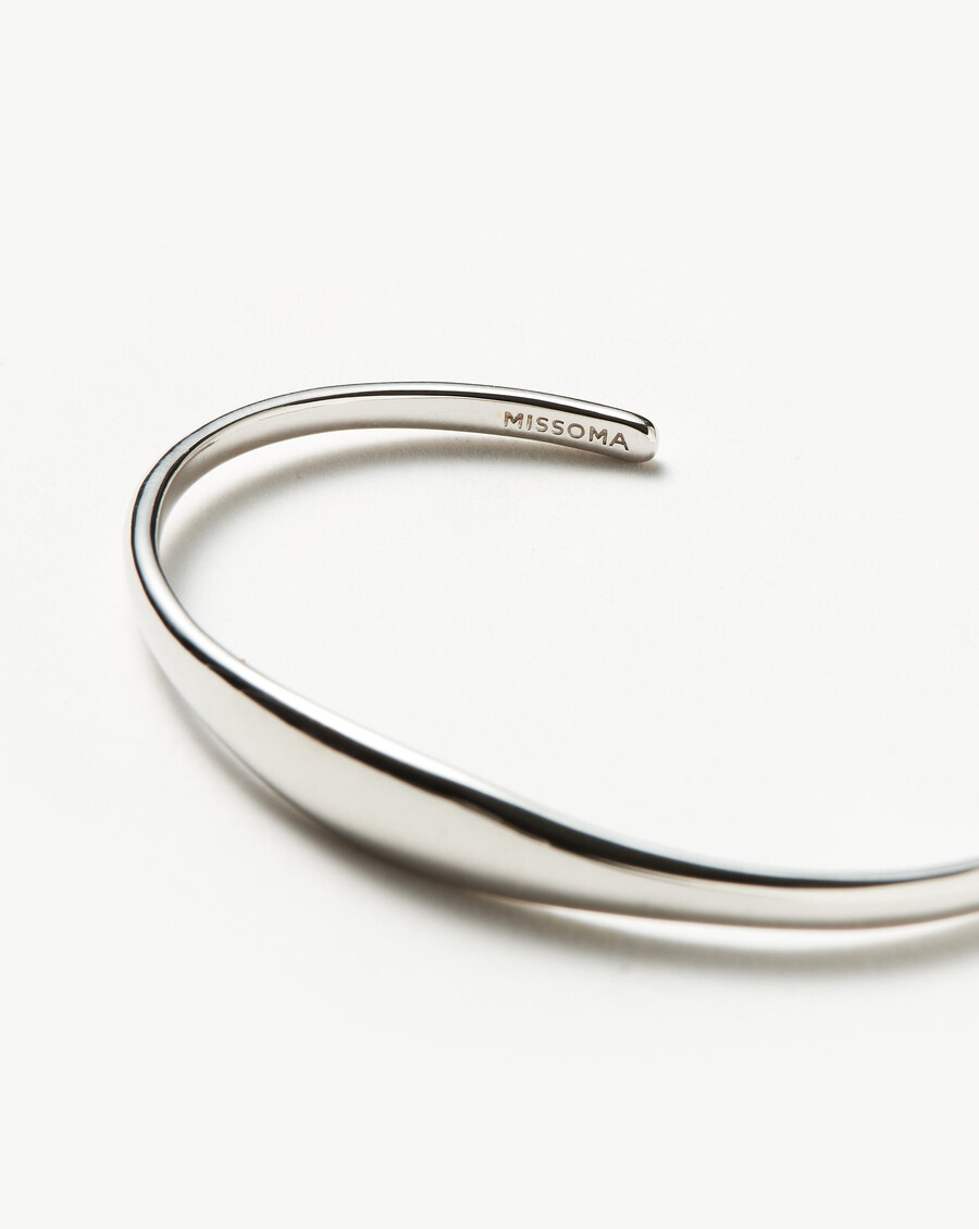 bracelet manchette classique - argent sterling