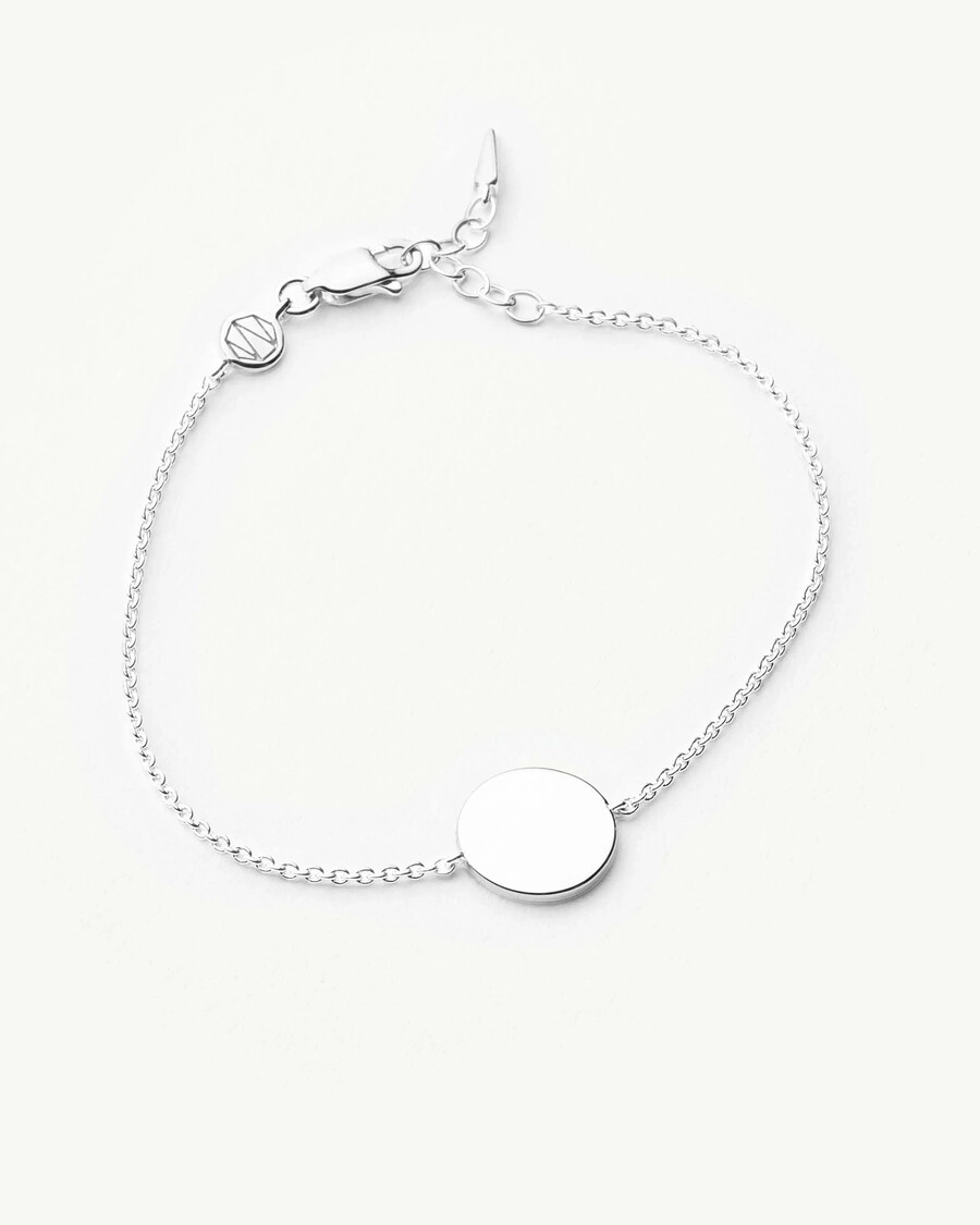 bracelet rond à graver - argent
