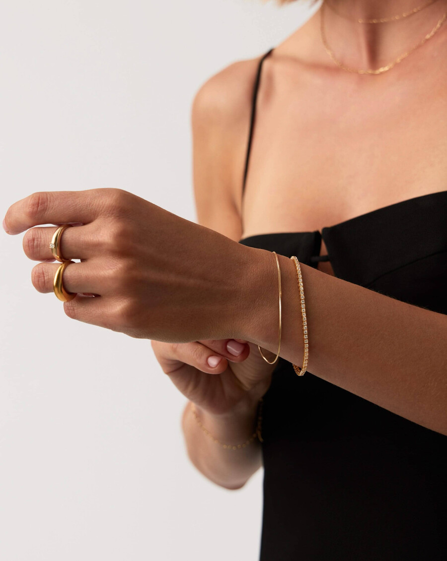 bracelet de tennis en or 14 carats et diamants - missoma us