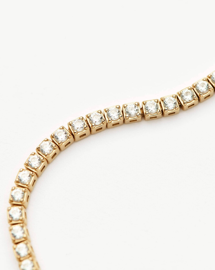 bracelet de tennis en or 14 carats et diamants - missoma us