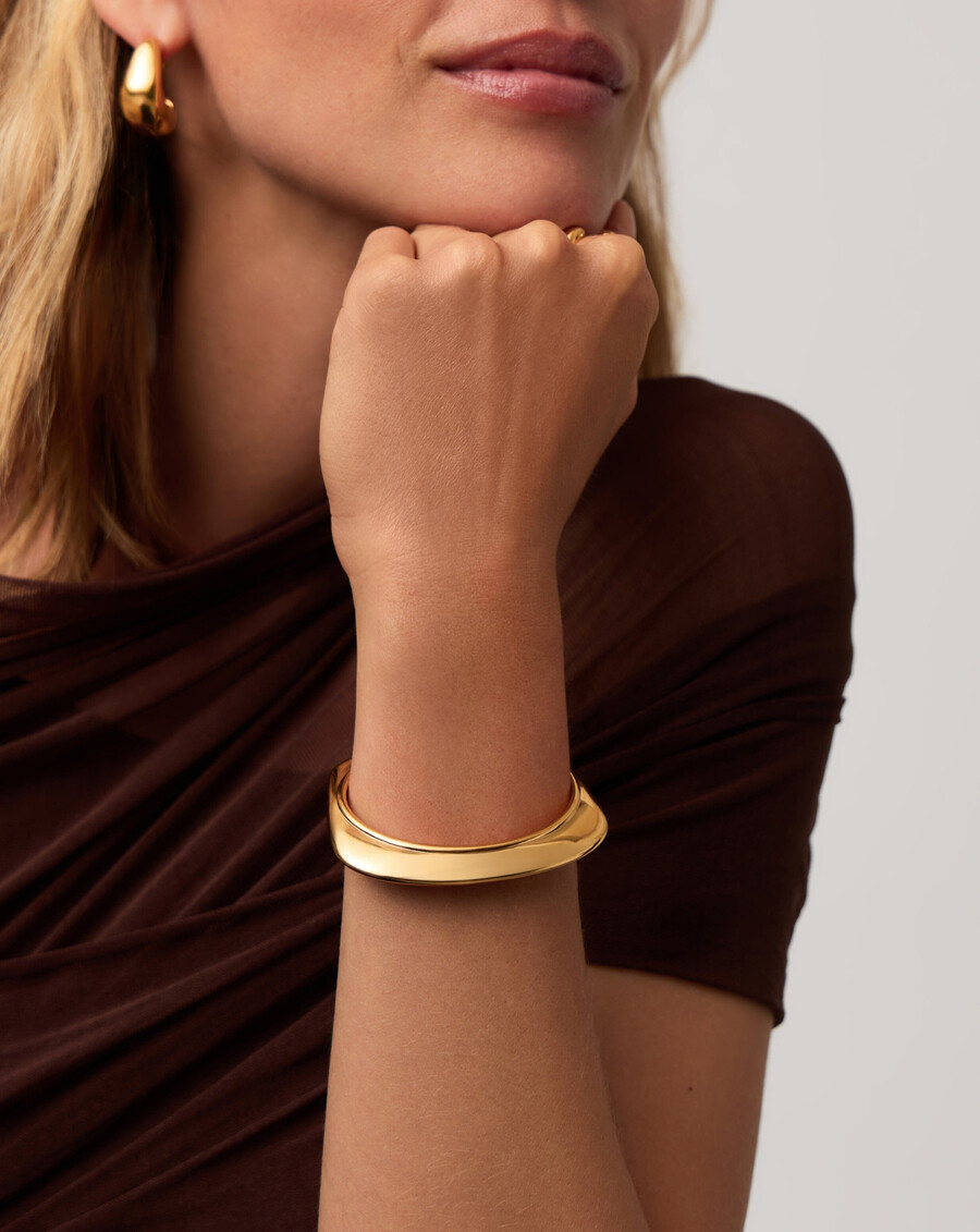 bracelet manchette hera dome statement