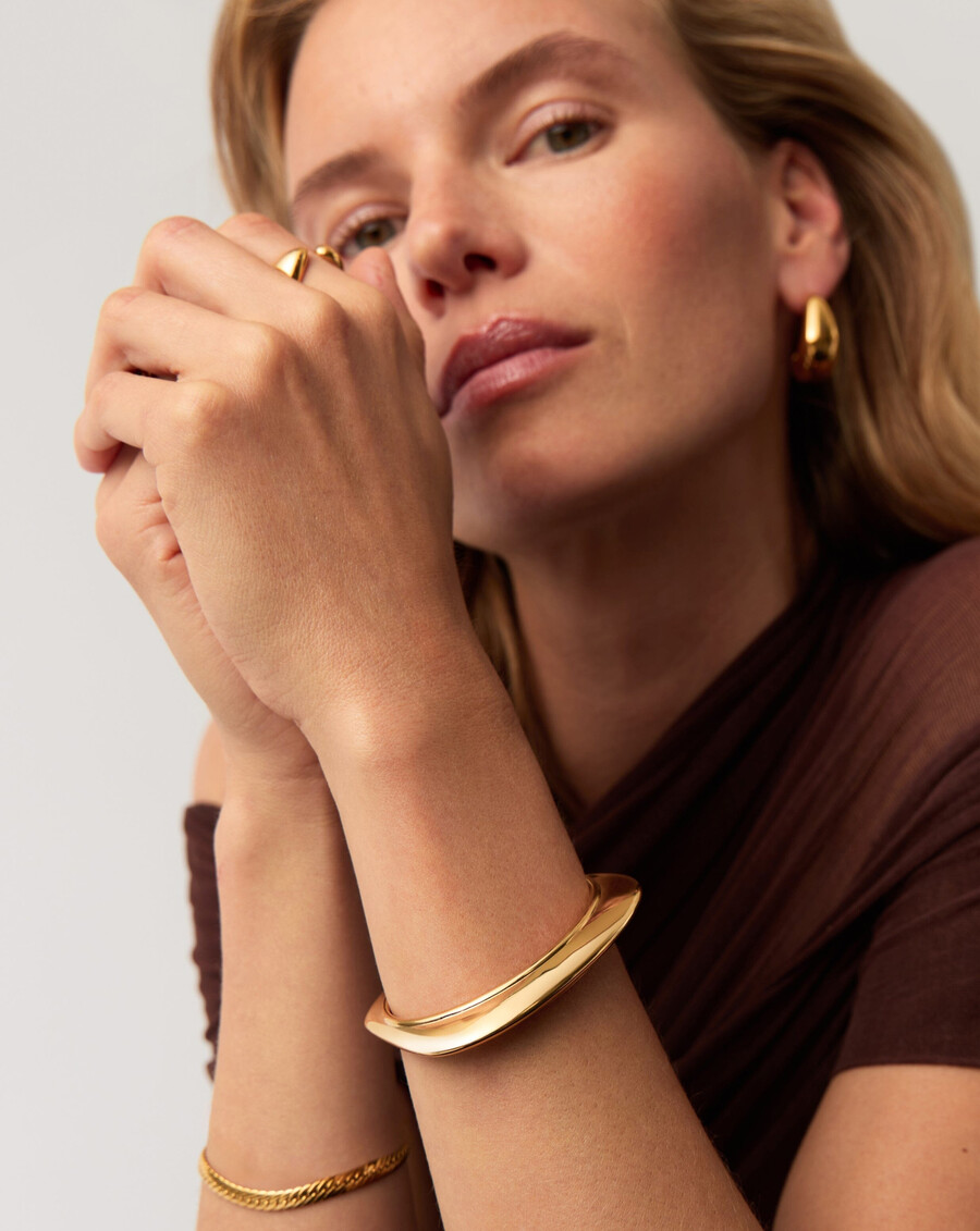 bracelet manchette hera dome statement