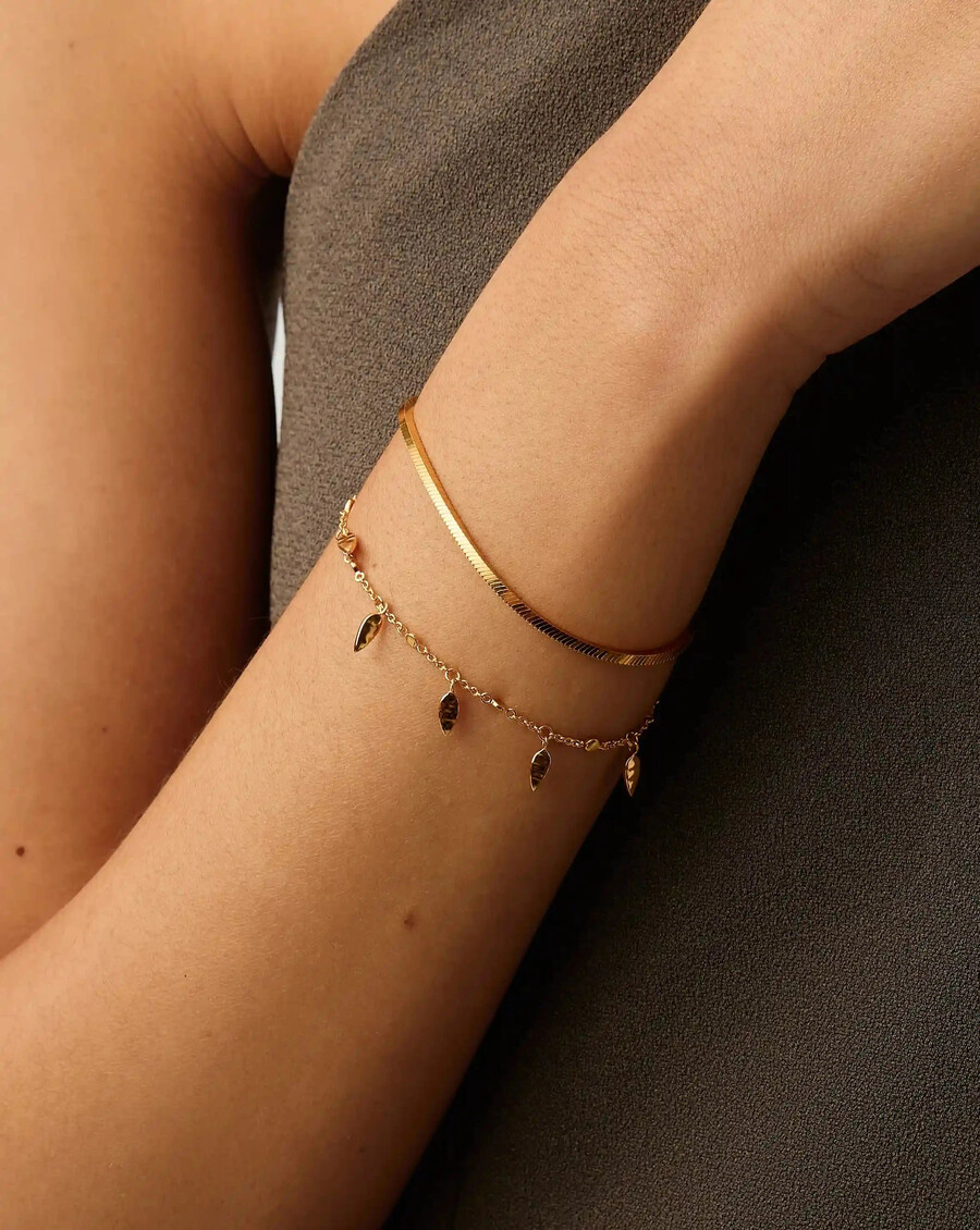 bracelet feuille