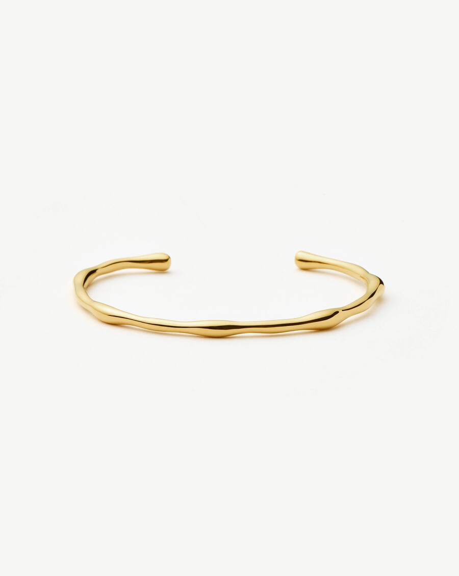 bracelet manchette fondu - or