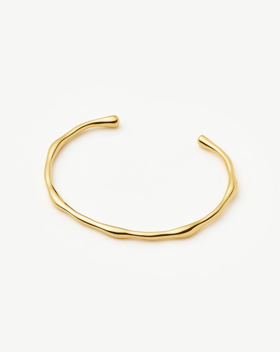 bracelet manchette fondu - or