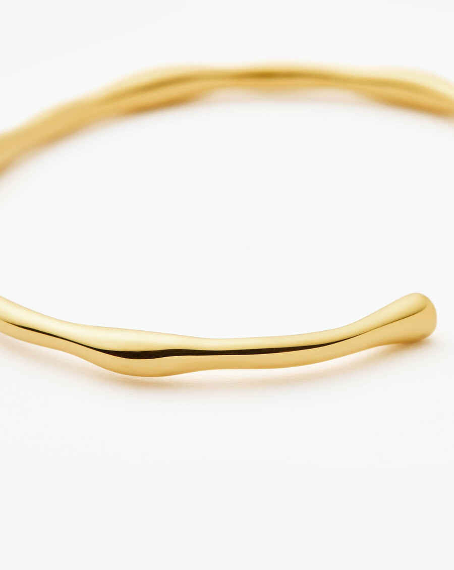 bracelet manchette fondu - or
