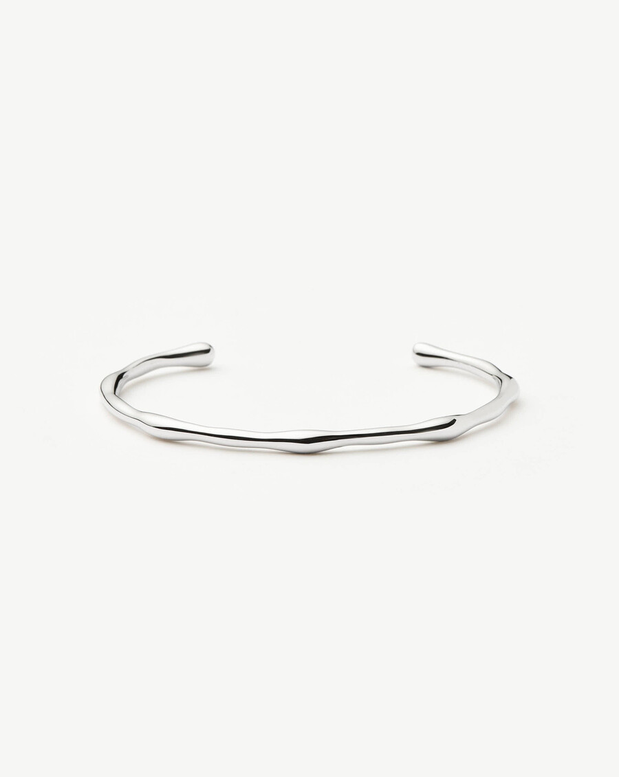 bracelet manchette fondu - argent