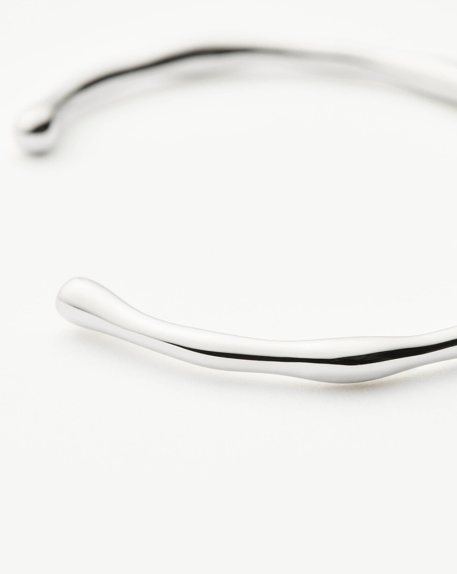bracelet manchette fondu - argent