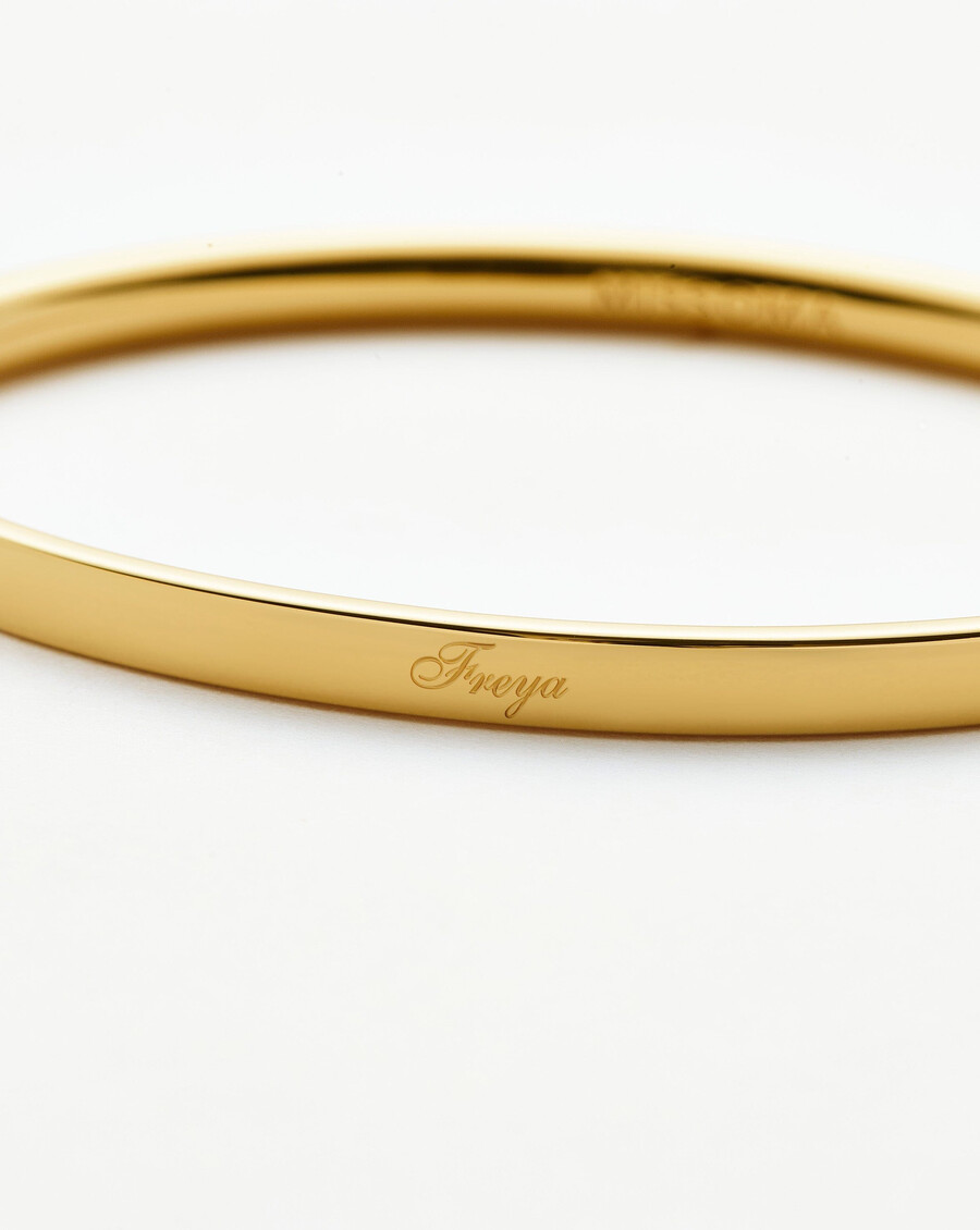 bracelet jonc classique à charnière - or