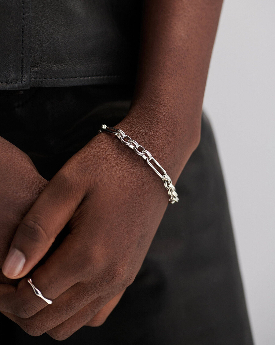 bracelet axiom chain - plaqué argent