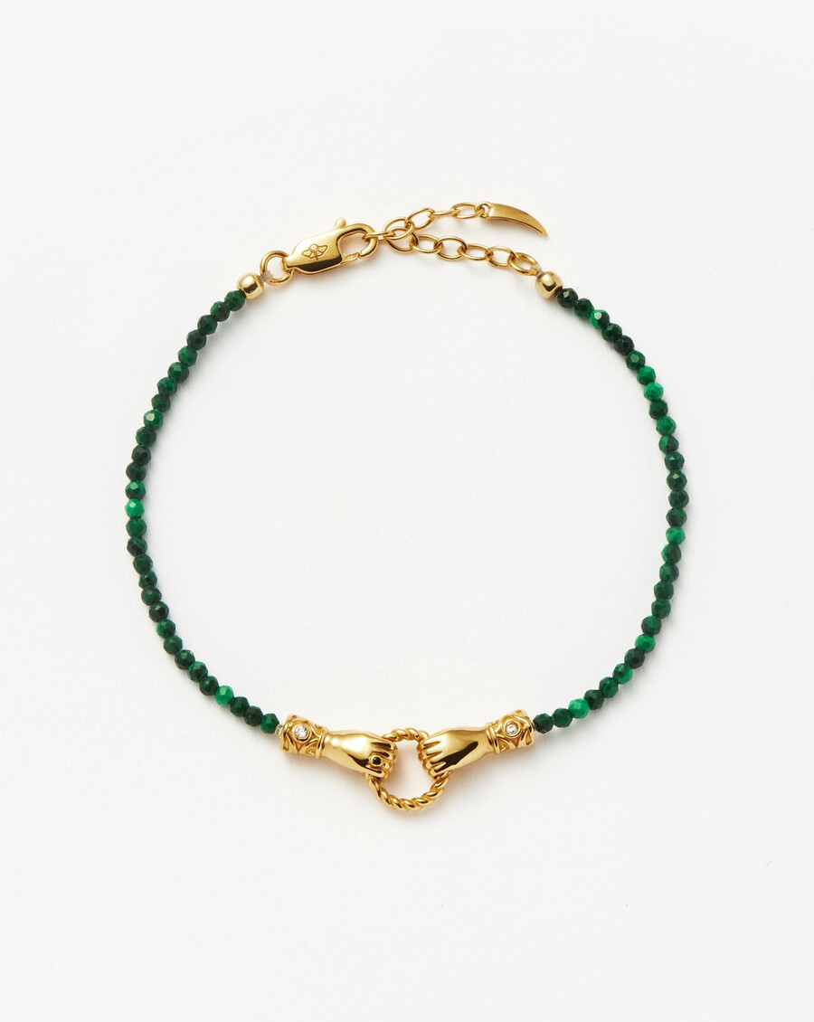 bracelet harris reed in good hands mini en perles de malachite