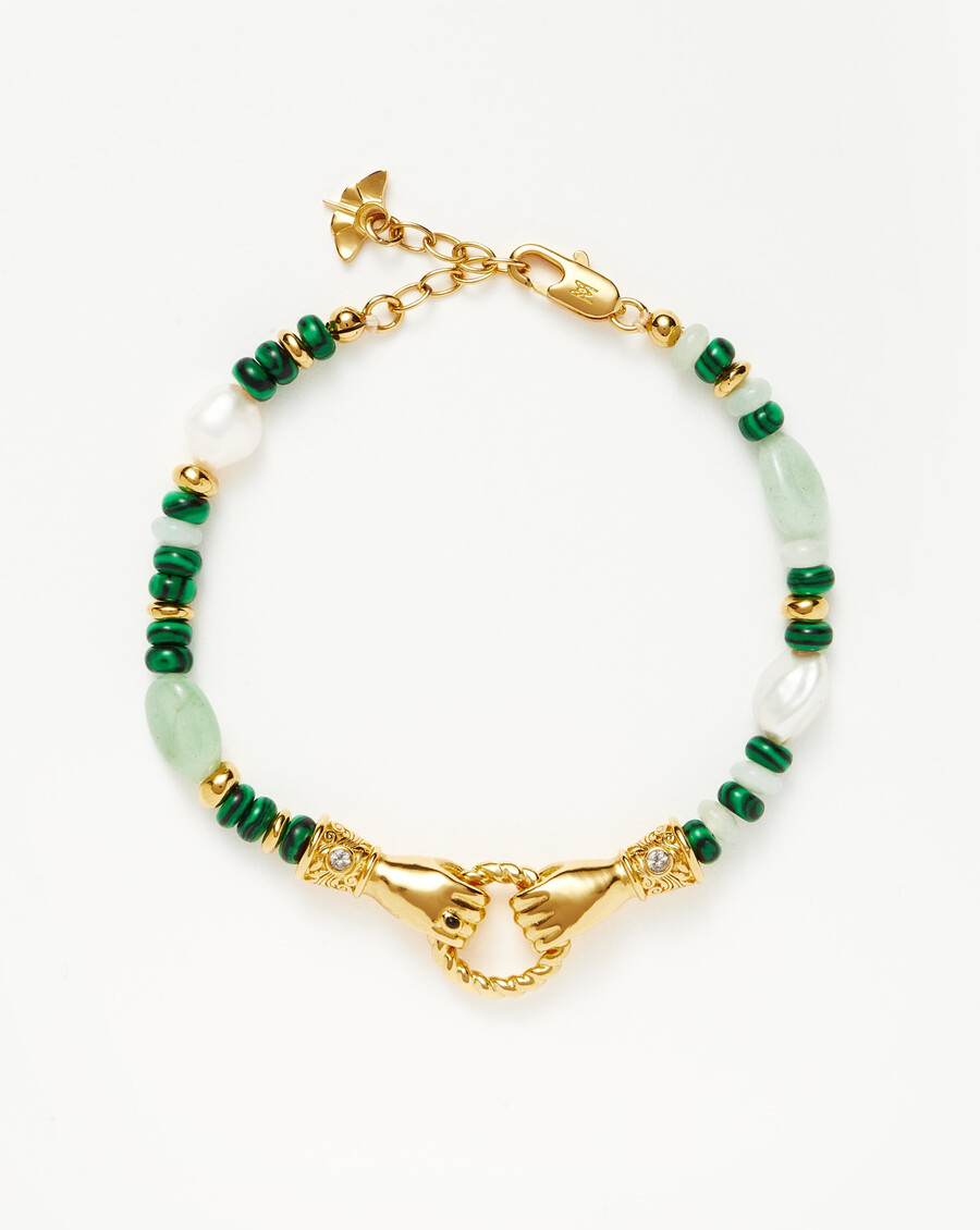 bracelet harris reed « in good hands » en perles et pierres précieuses - orvert