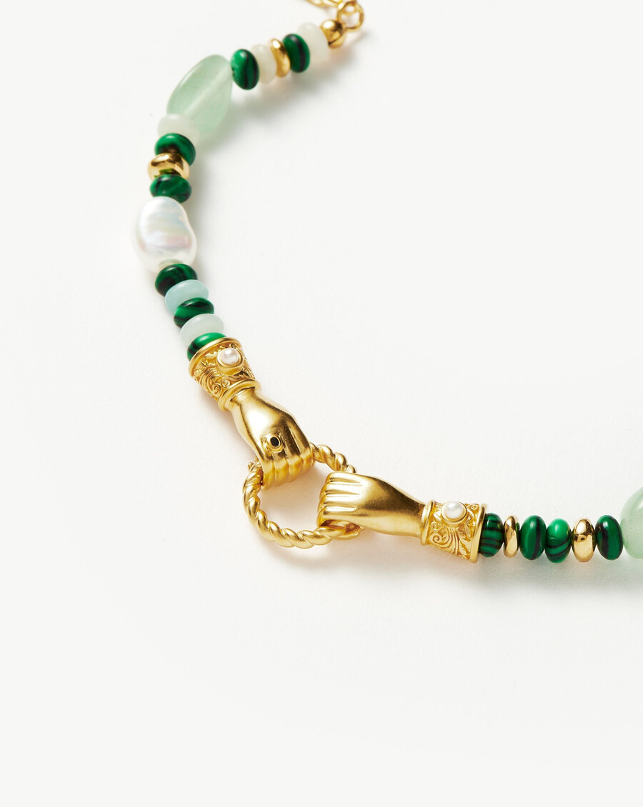 bracelet harris reed « in good hands » en perles et pierres précieuses - orvert