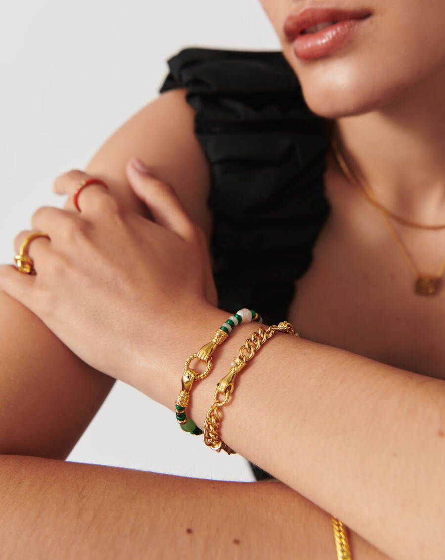 bracelet harris reed « in good hands » en perles et pierres précieuses - orvert