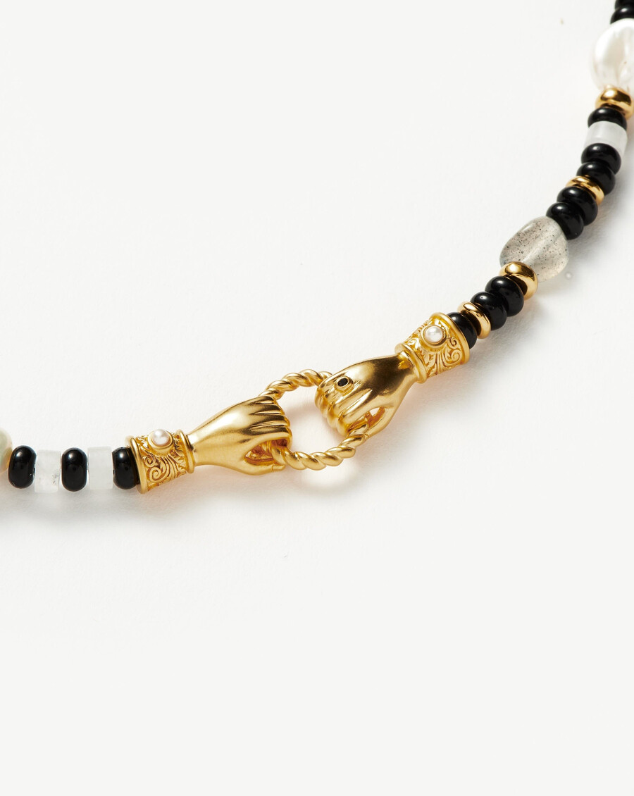 bracelet harris reed « in good hands » en perles et pierres précieuses - ornoir