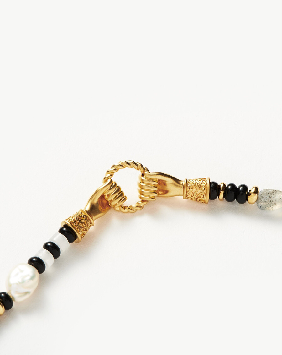 bracelet harris reed « in good hands » en perles et pierres précieuses - ornoir