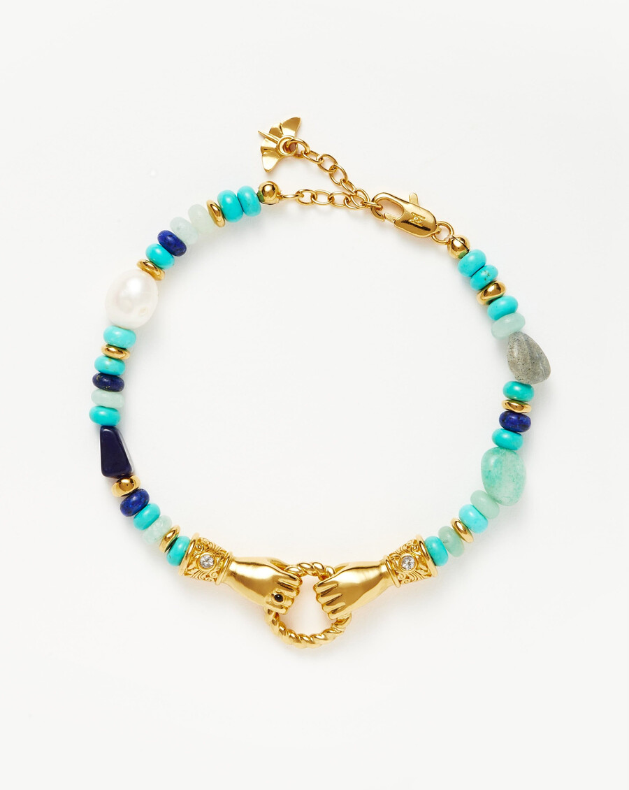 bracelet harris reed in good hands en perles et pierres précieuses - orturquoise