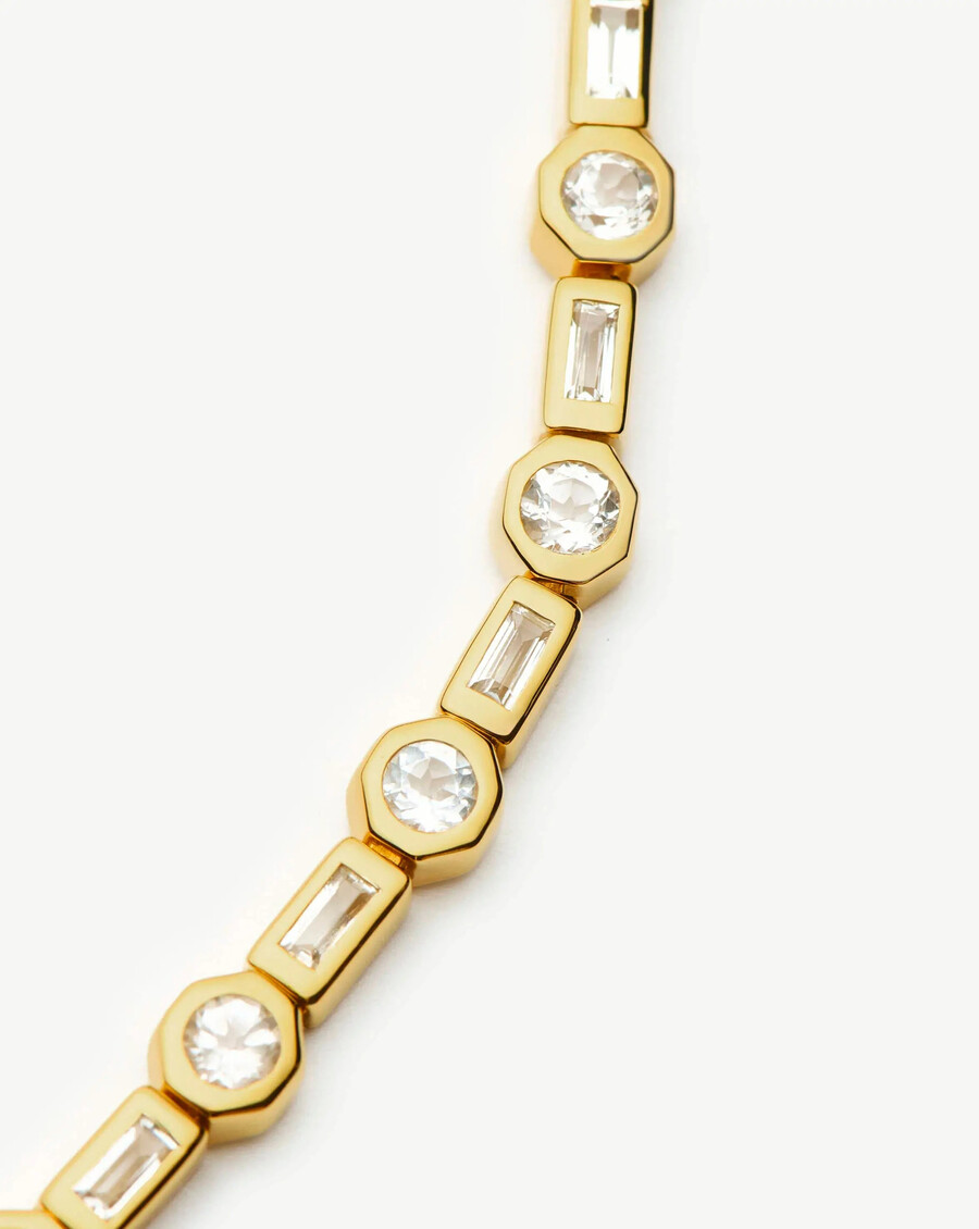 bracelet de tennis lucy williams - vermeil en or 18 carats