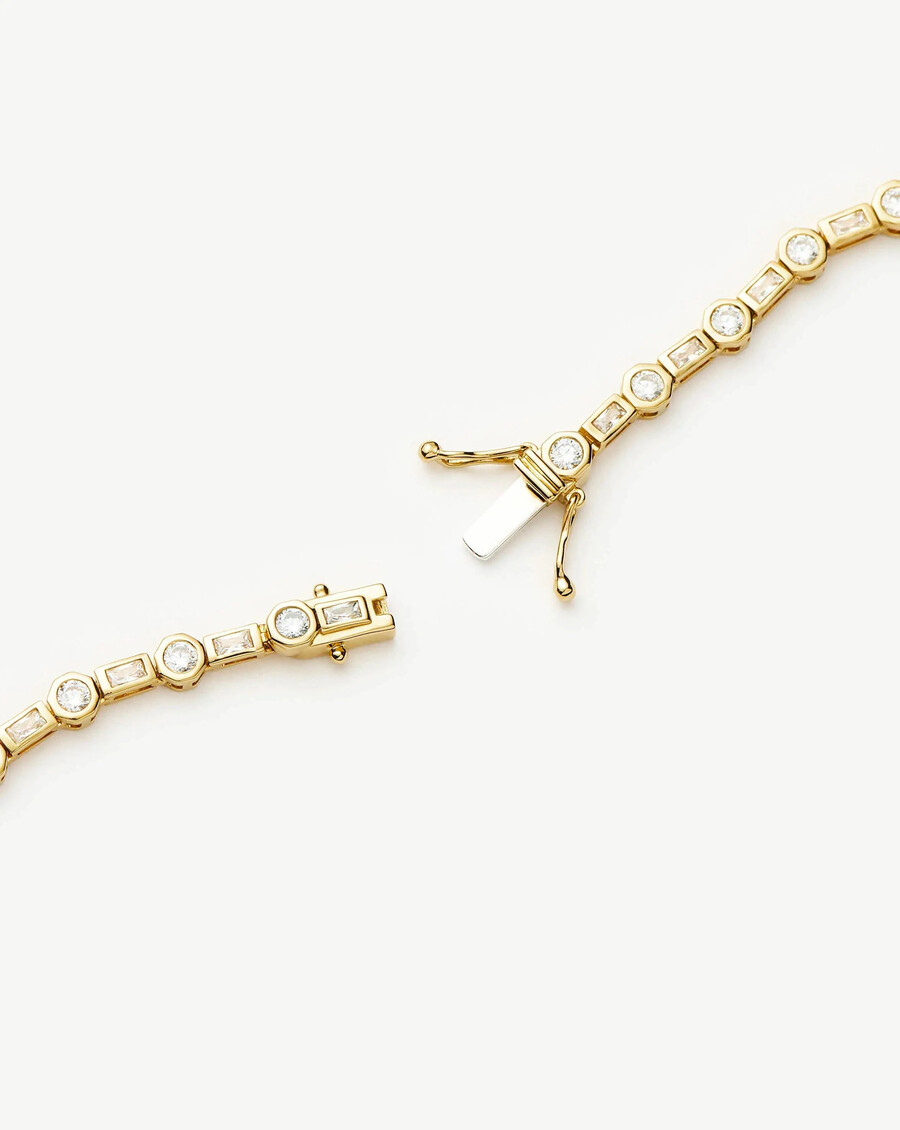 bracelet de tennis lucy williams - vermeil en or 18 carats