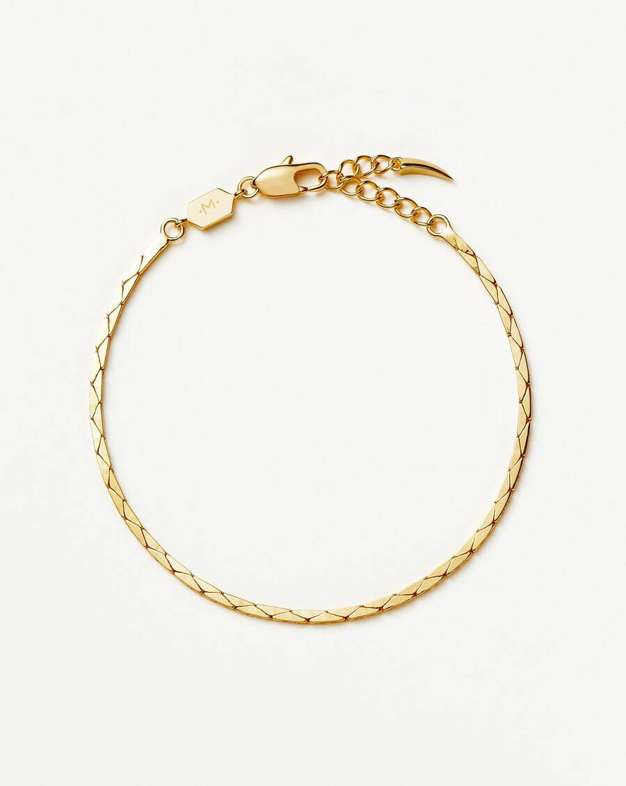 bracelet lucy williams cobra snake chain - or
