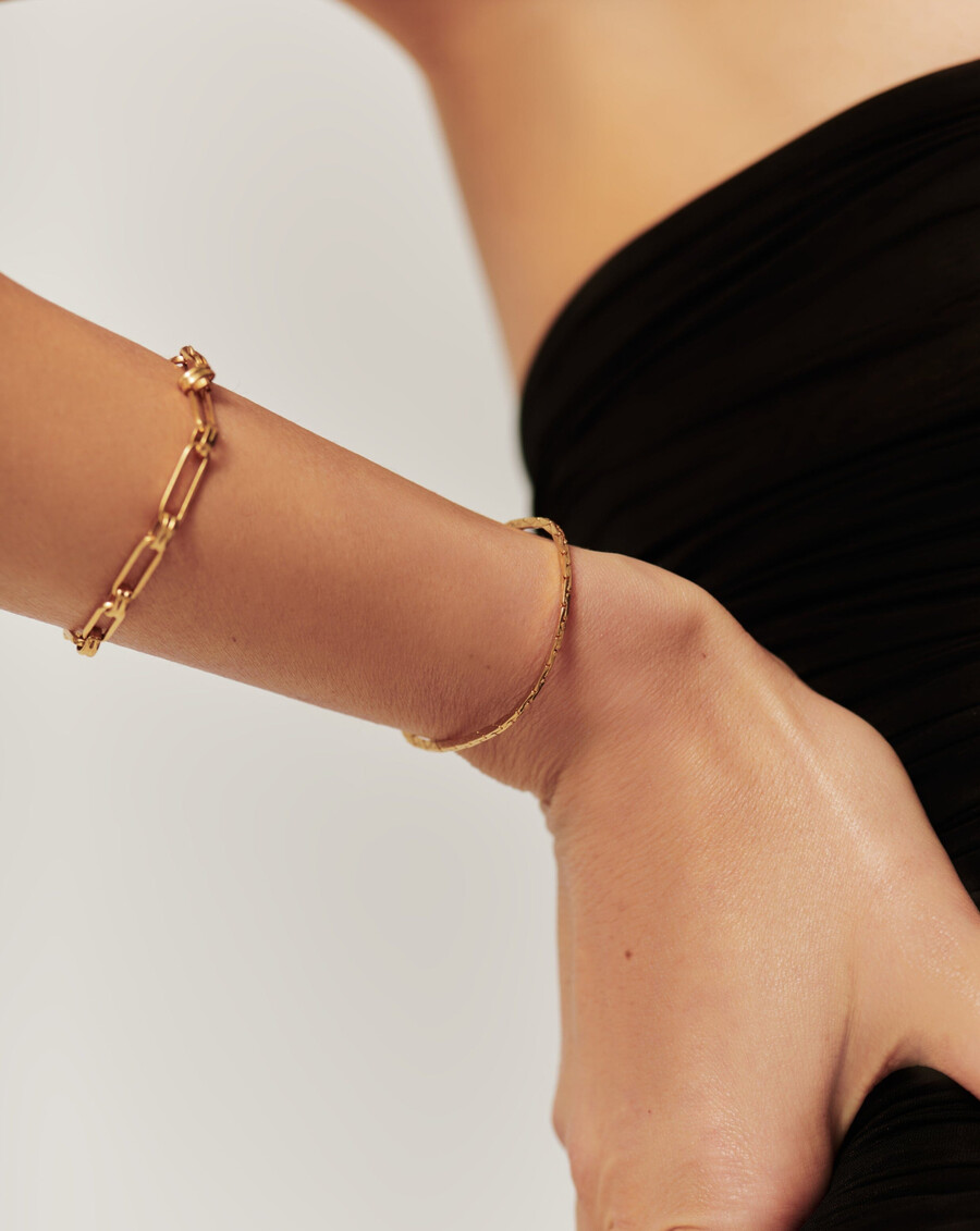 bracelet lucy williams cobra snake chain - or