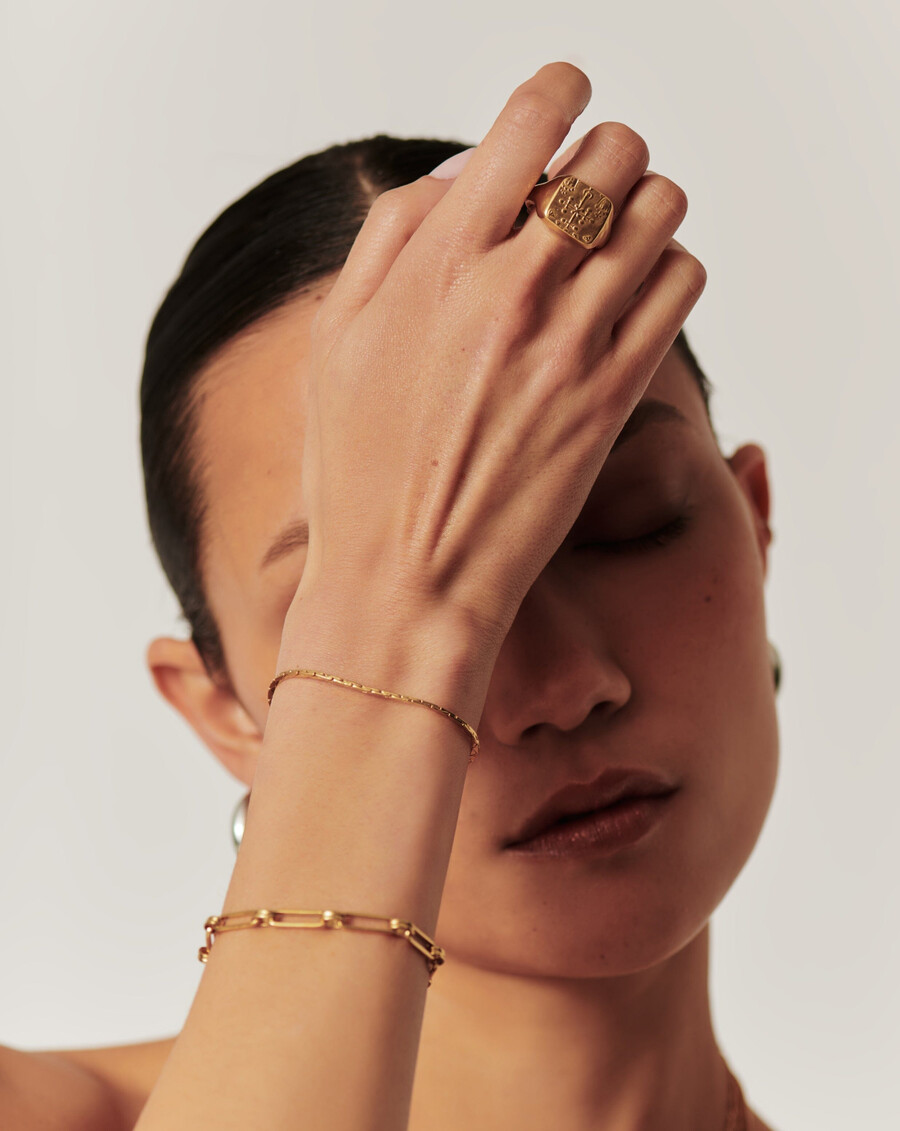 bracelet lucy williams cobra snake chain - or