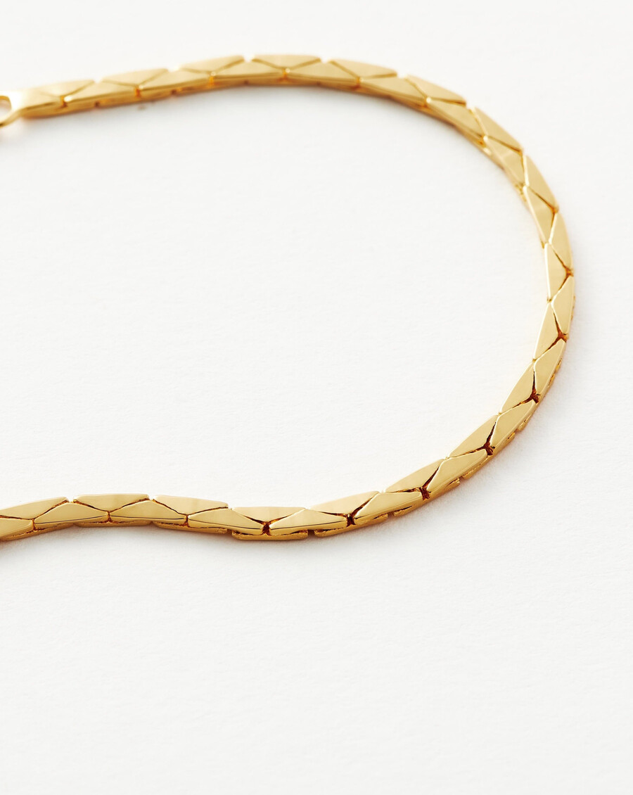 bracelet lucy williams cobra snake chain - or
