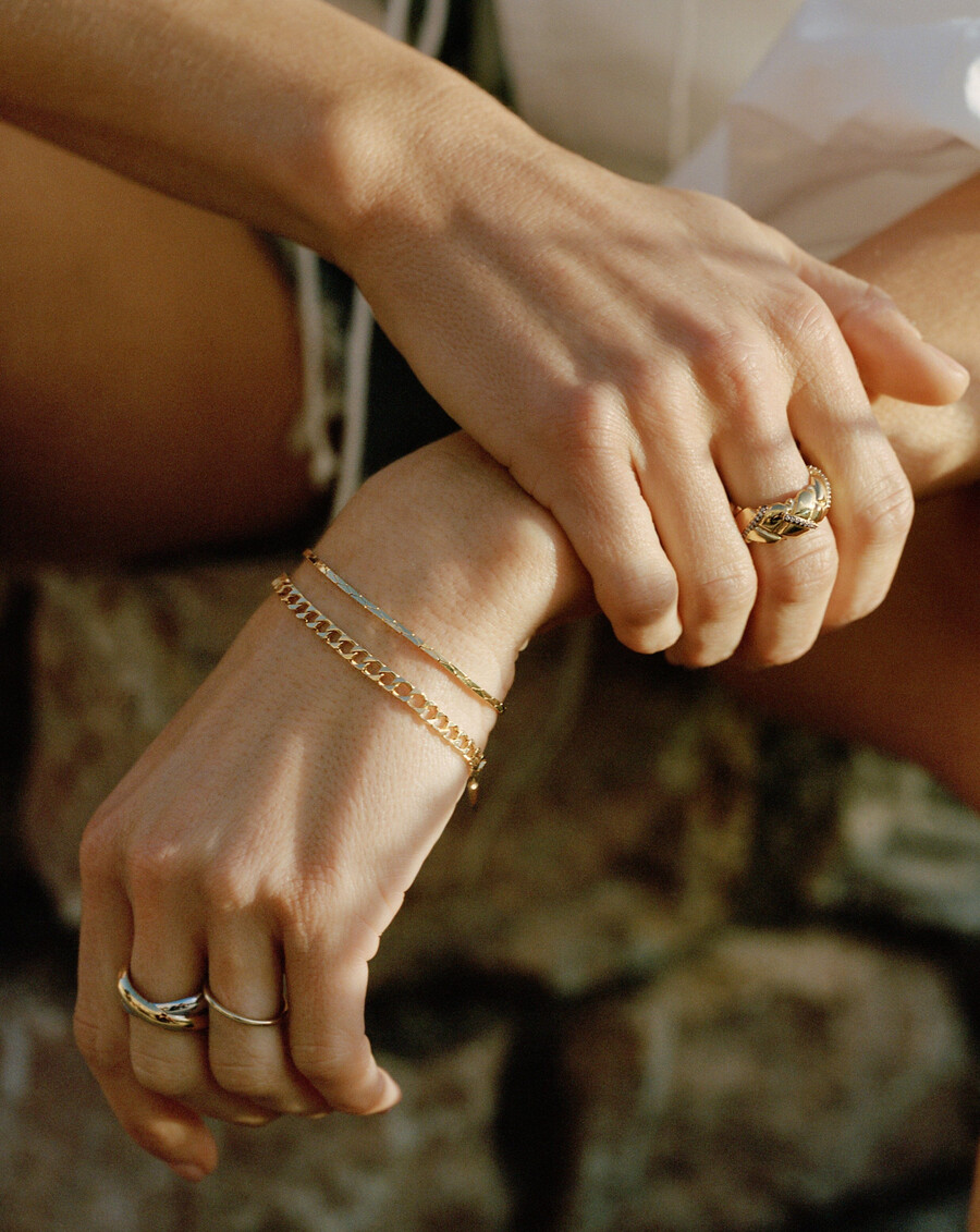 bracelet lucy williams cobra snake chain - or