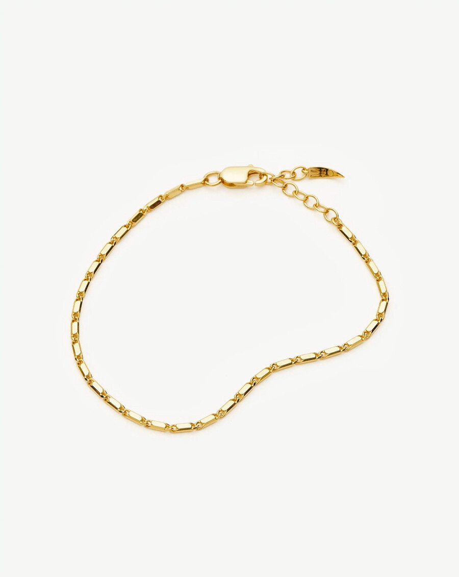 bracelet à maillons horizon de lucy williams - vermeil en or 18 carats