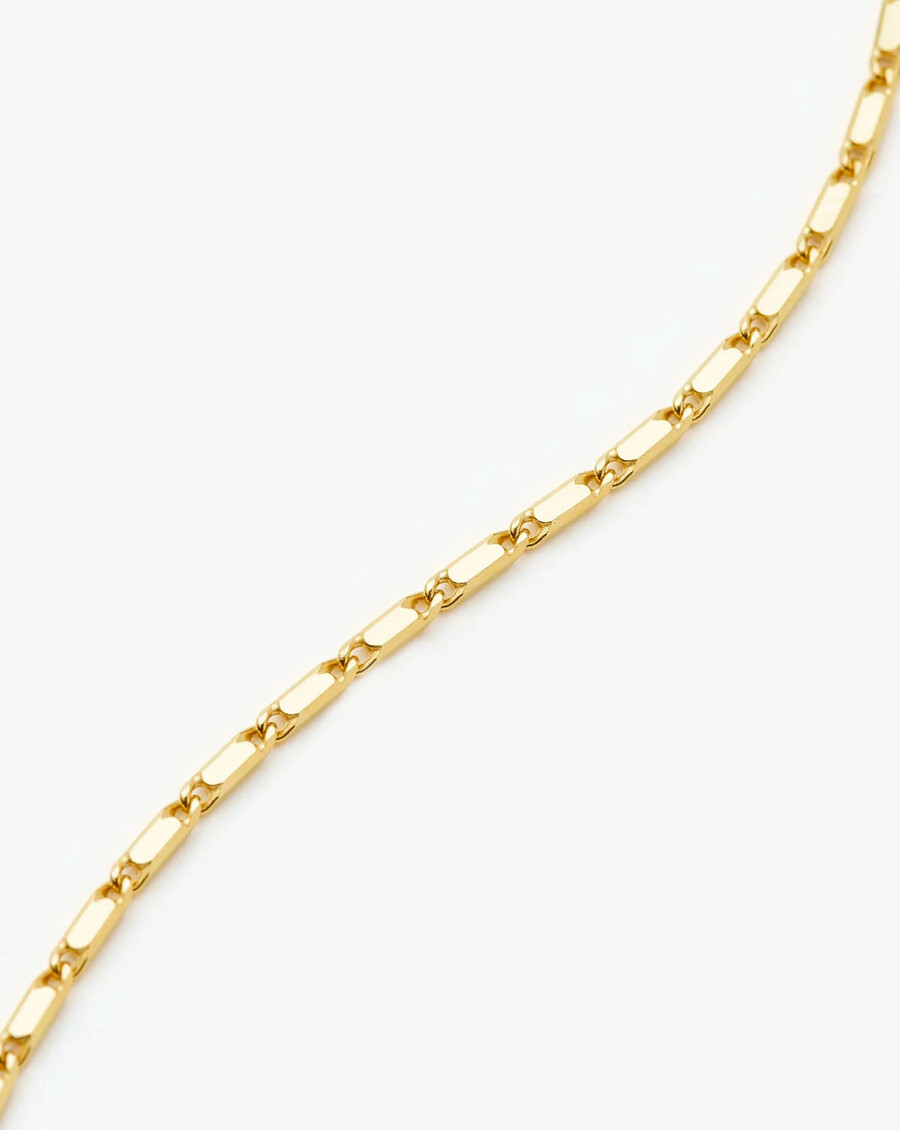 bracelet à maillons horizon de lucy williams - vermeil en or 18 carats