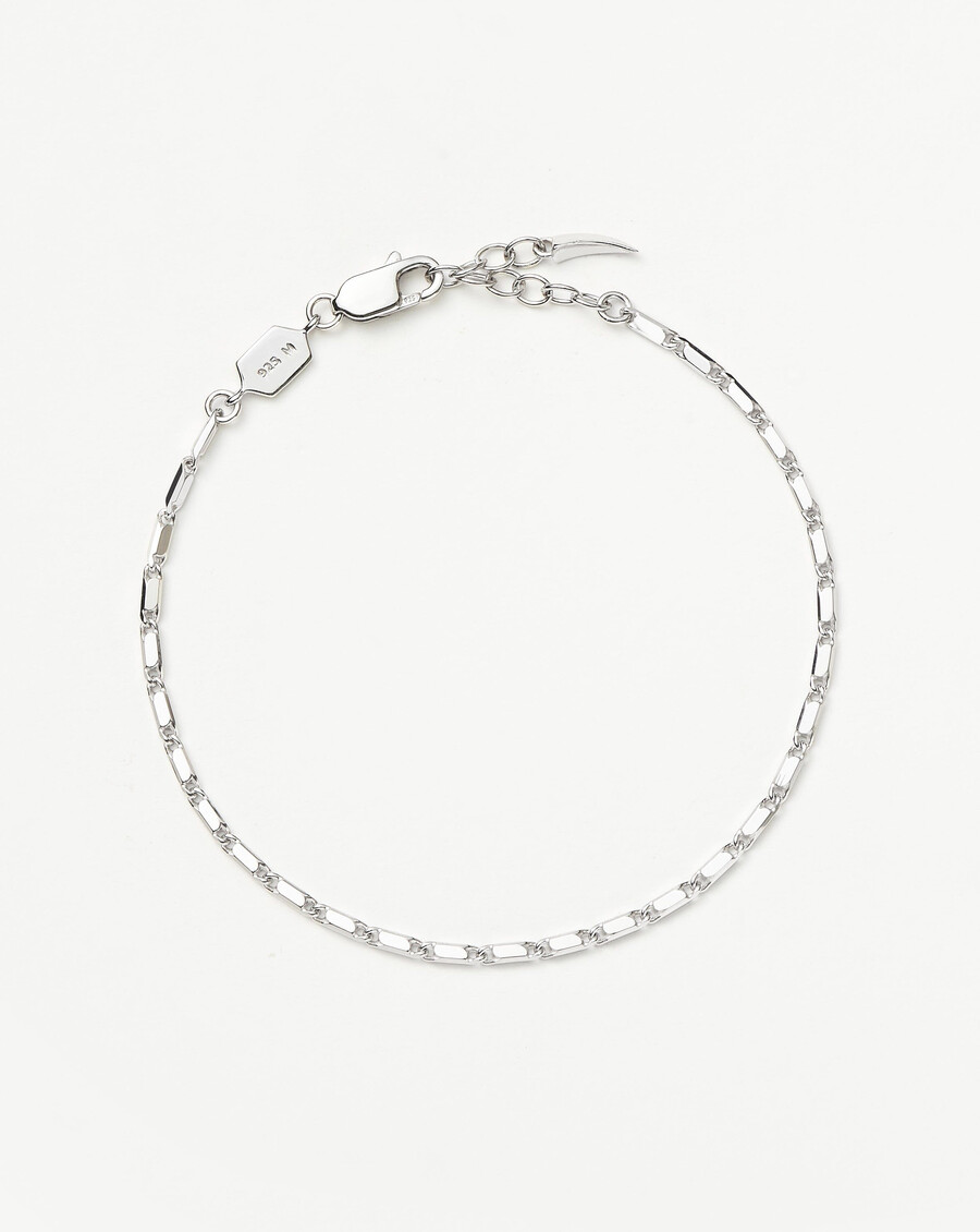 bracelet lucy williams horizon link chain - argent sterling
