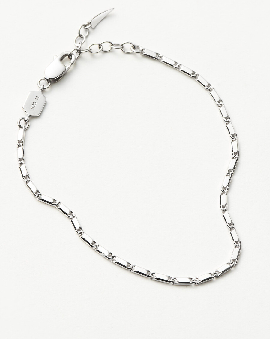 bracelet lucy williams horizon link chain - argent sterling