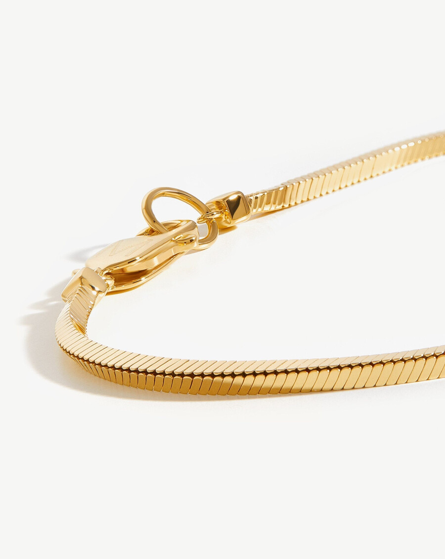 bracelet homme à chaîne serpent carrée