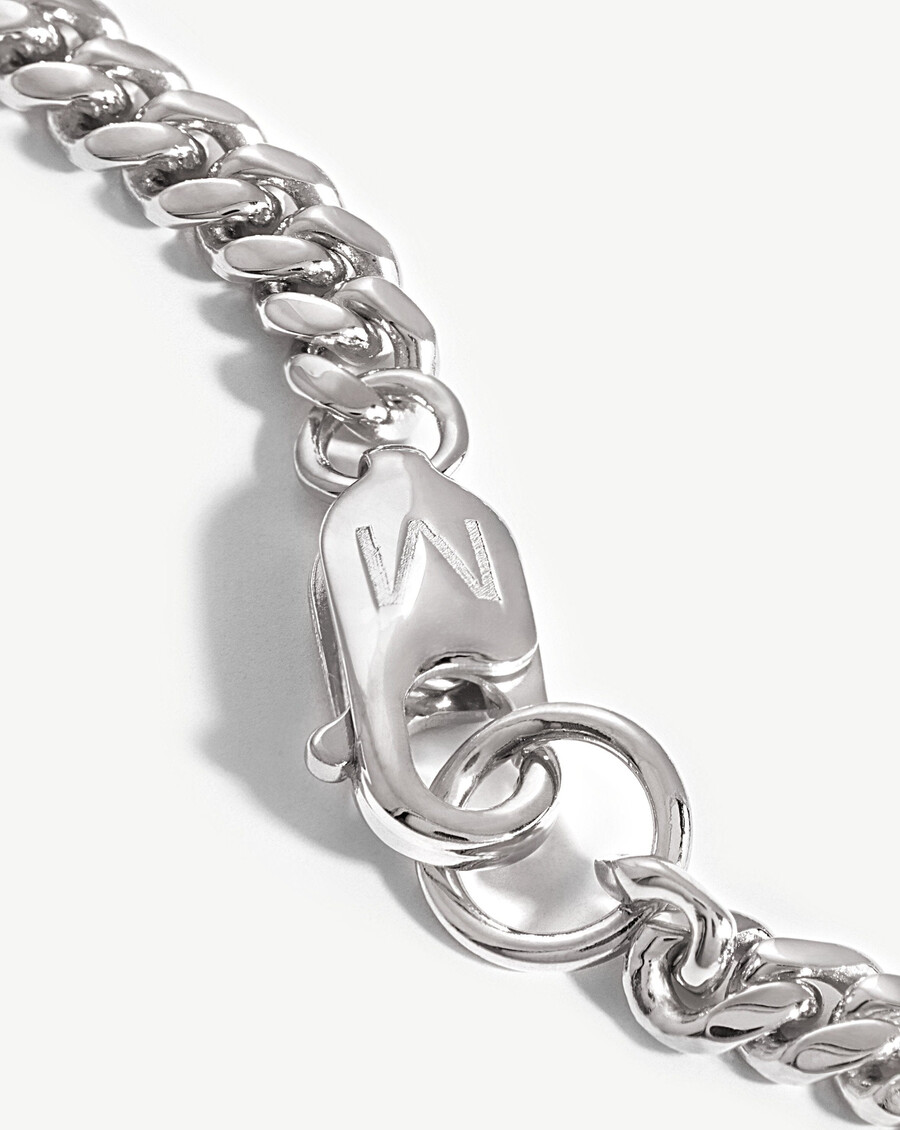 bracelet à maillons ronds en argent