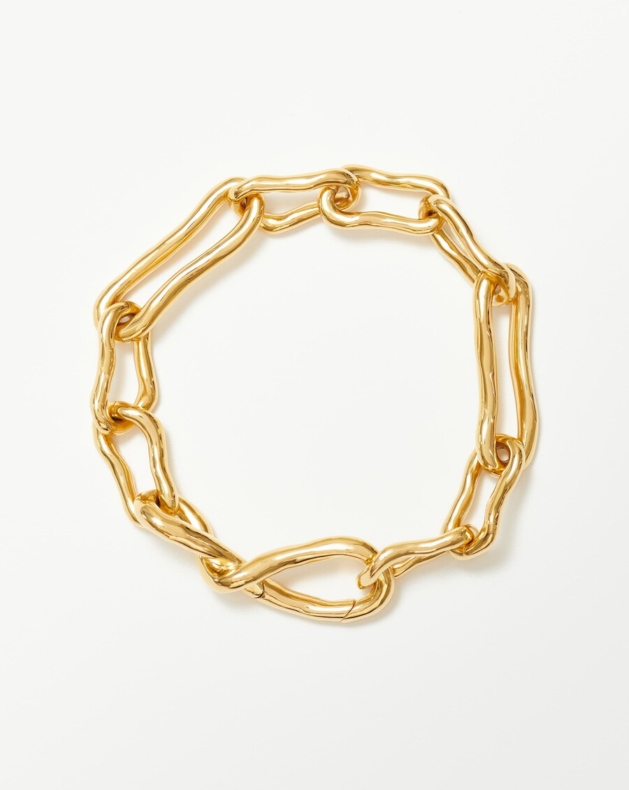bracelet chaîne infinie torsadée fondue