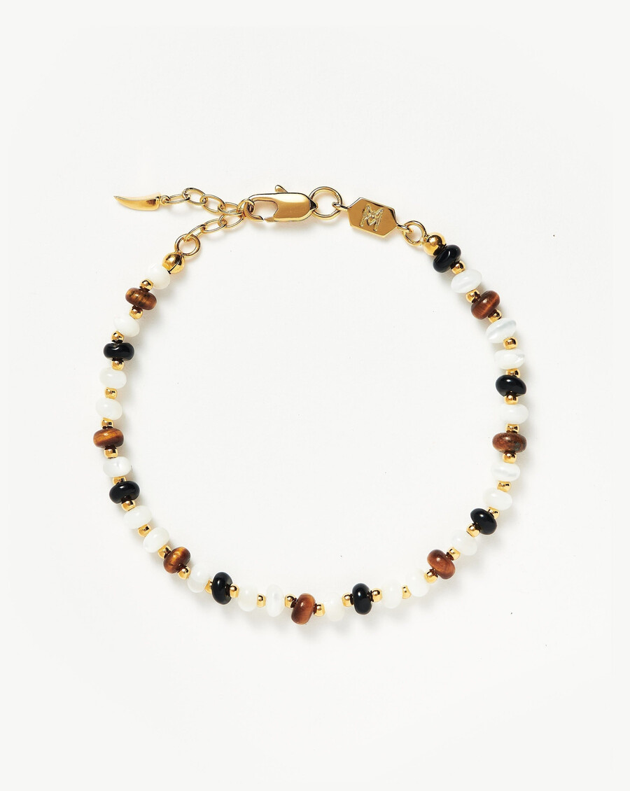 bracelet savi en perles et pierres précieuses