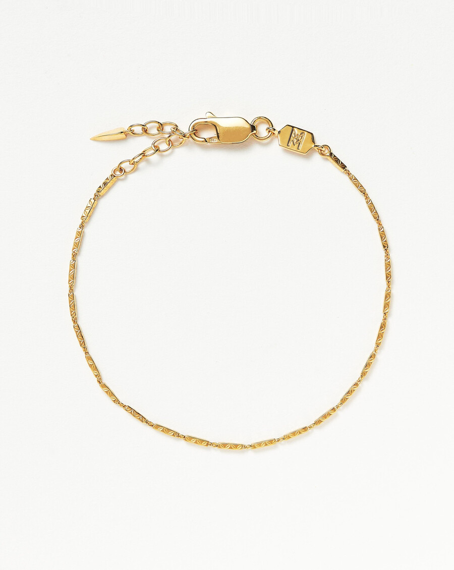 bracelet à maillons texturés savi