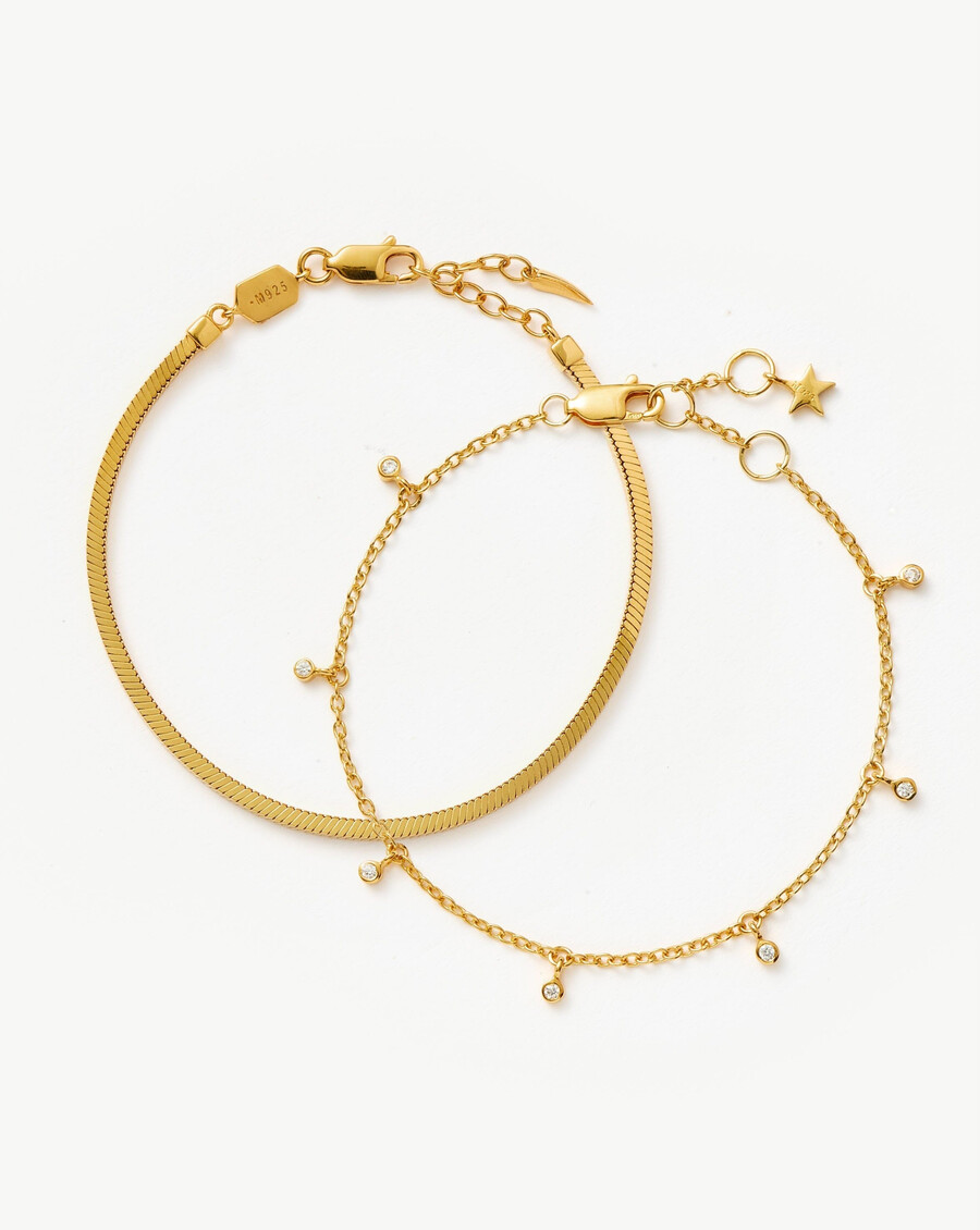 ensemble de bracelets à chaîne interstellaire