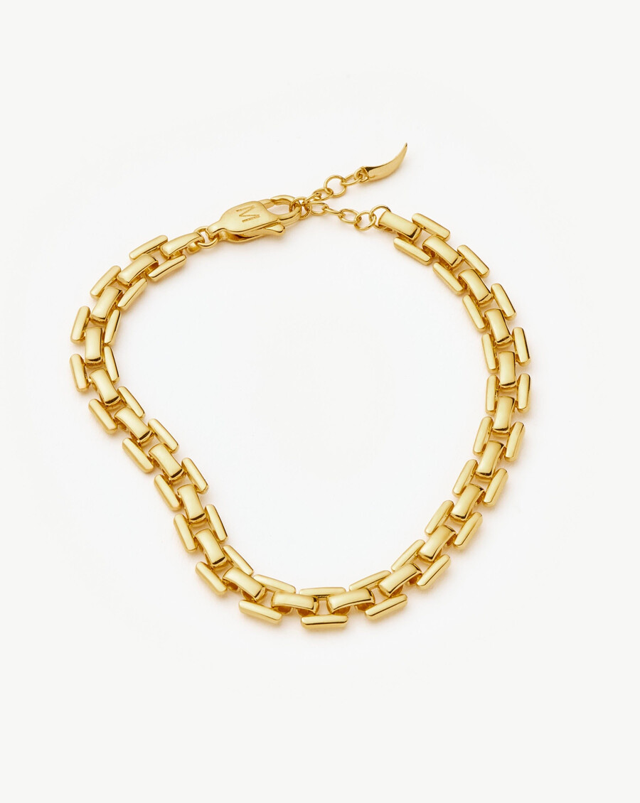 bracelet à maillons de montre - or