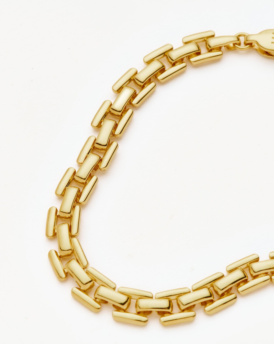 bracelet à maillons de montre - or