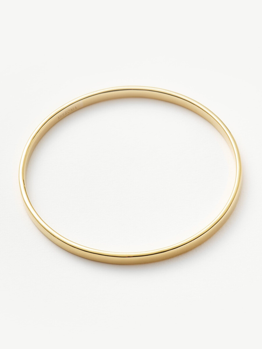 bracelet jonc rond classique - or