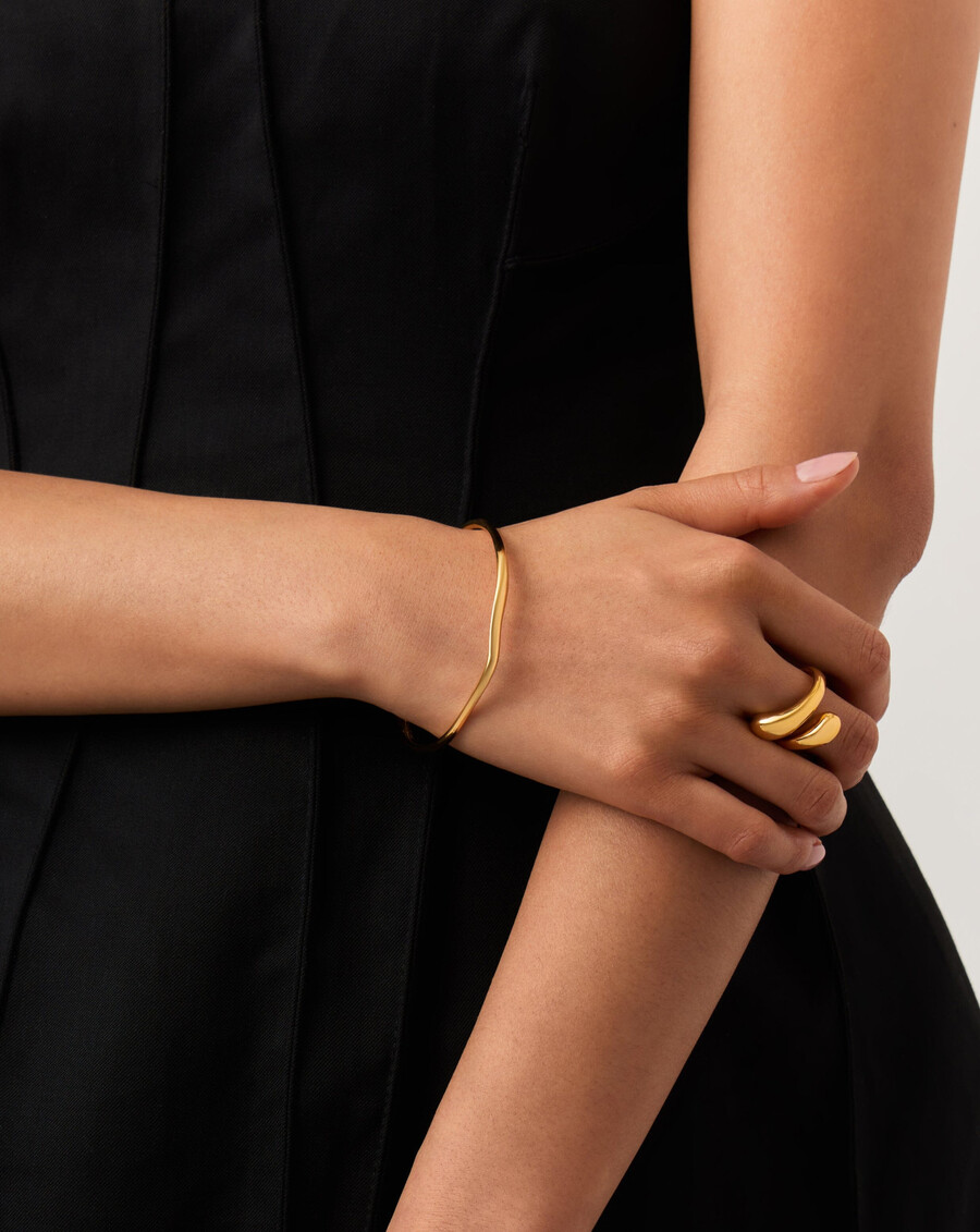 bracelet molten ripple - or