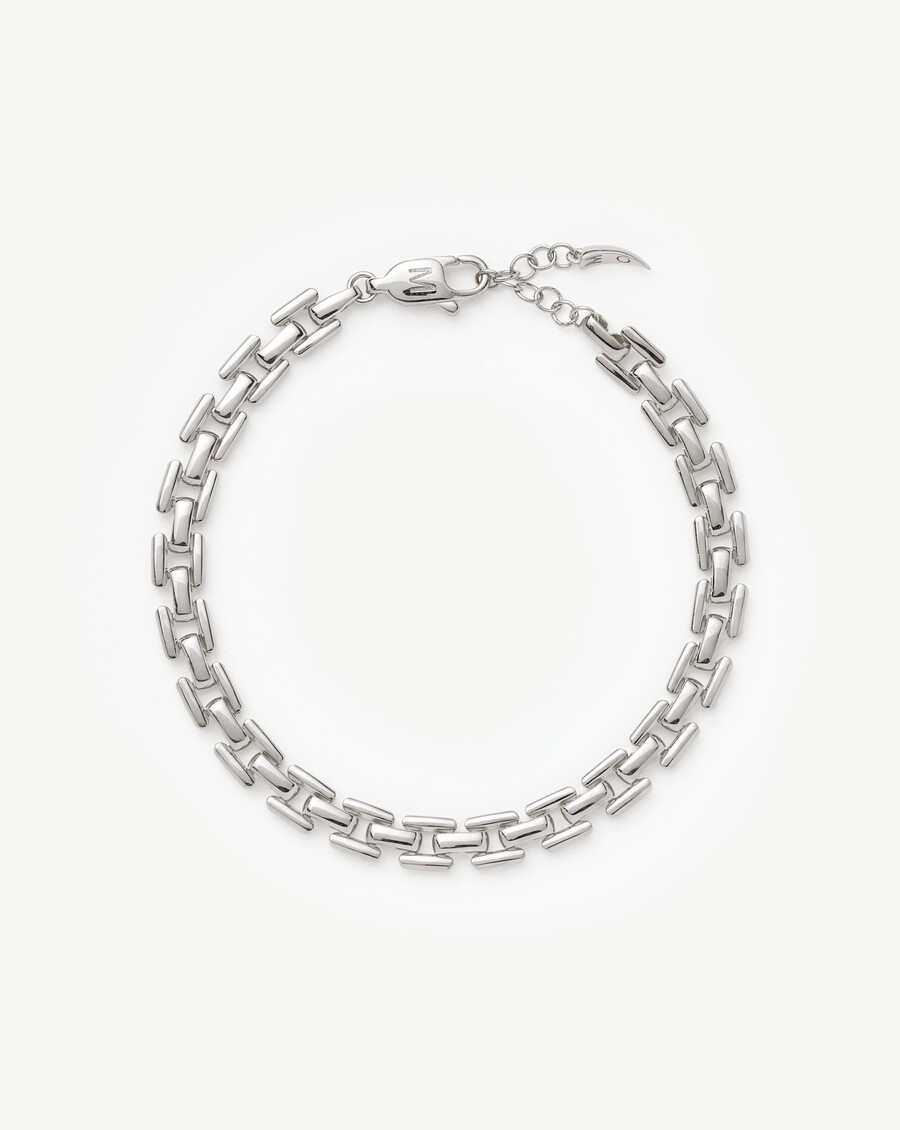bracelet à maillons de montre - argent