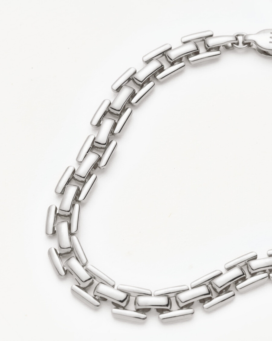 bracelet à maillons de montre - argent